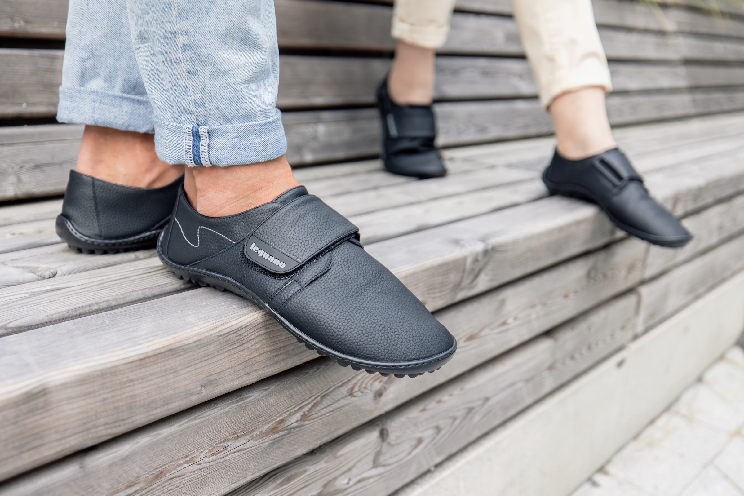 Leguano Barfußschuh »NERON«  , Klettschuh, Bequemschuh, Flats mit praktischem Klettverschluss