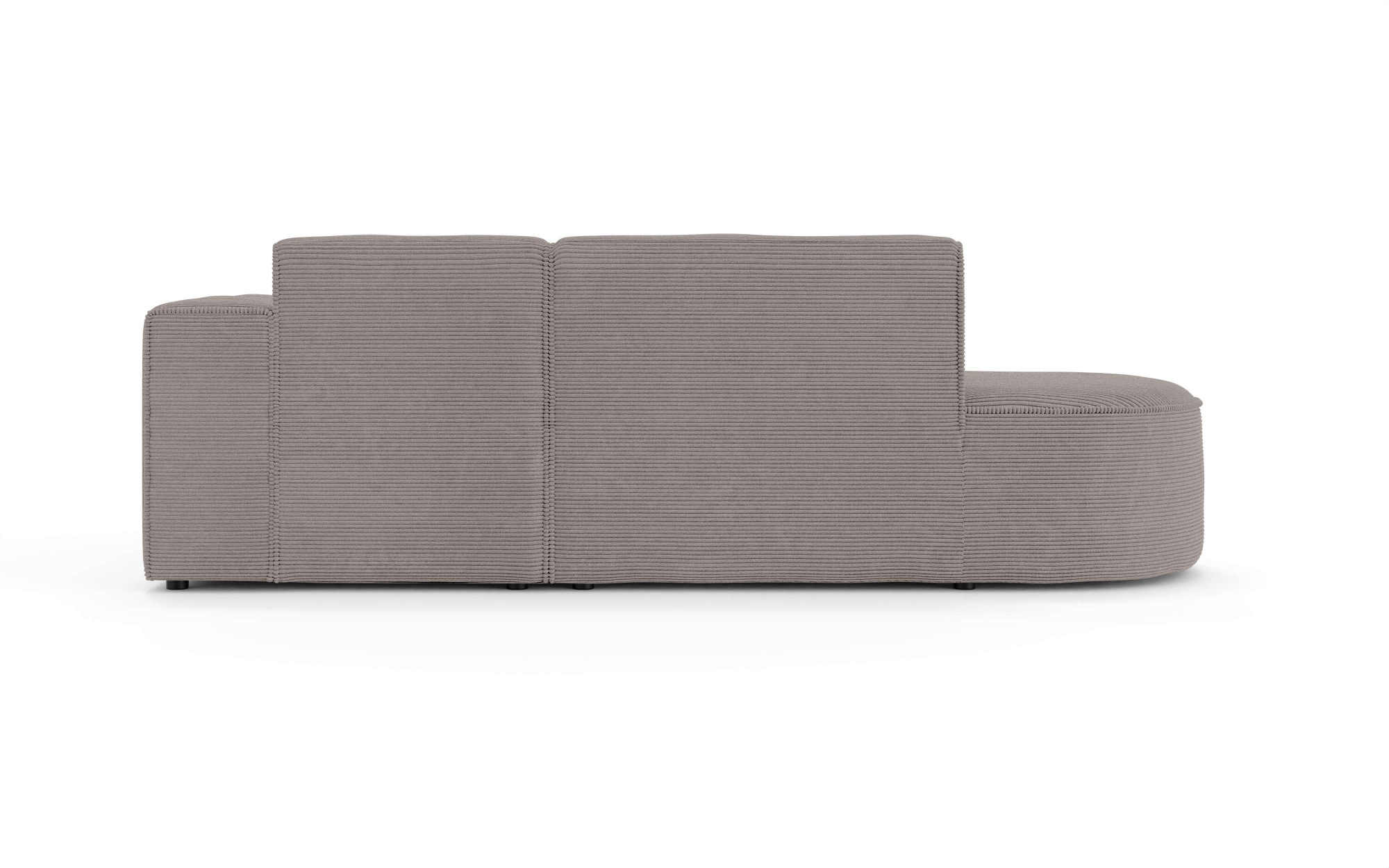 OTTO home Ecksofa »ADELLA Design-Sofa mit Recamiere rechts/links, 248/159/76 cm« L-Form mit Wellenunterfederung, runde Form, auch in Cord