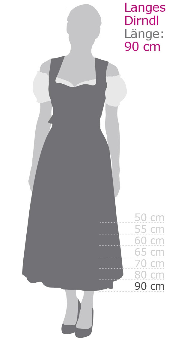 Nübler Trachtenkleid »Dirndl lang Prunelle«