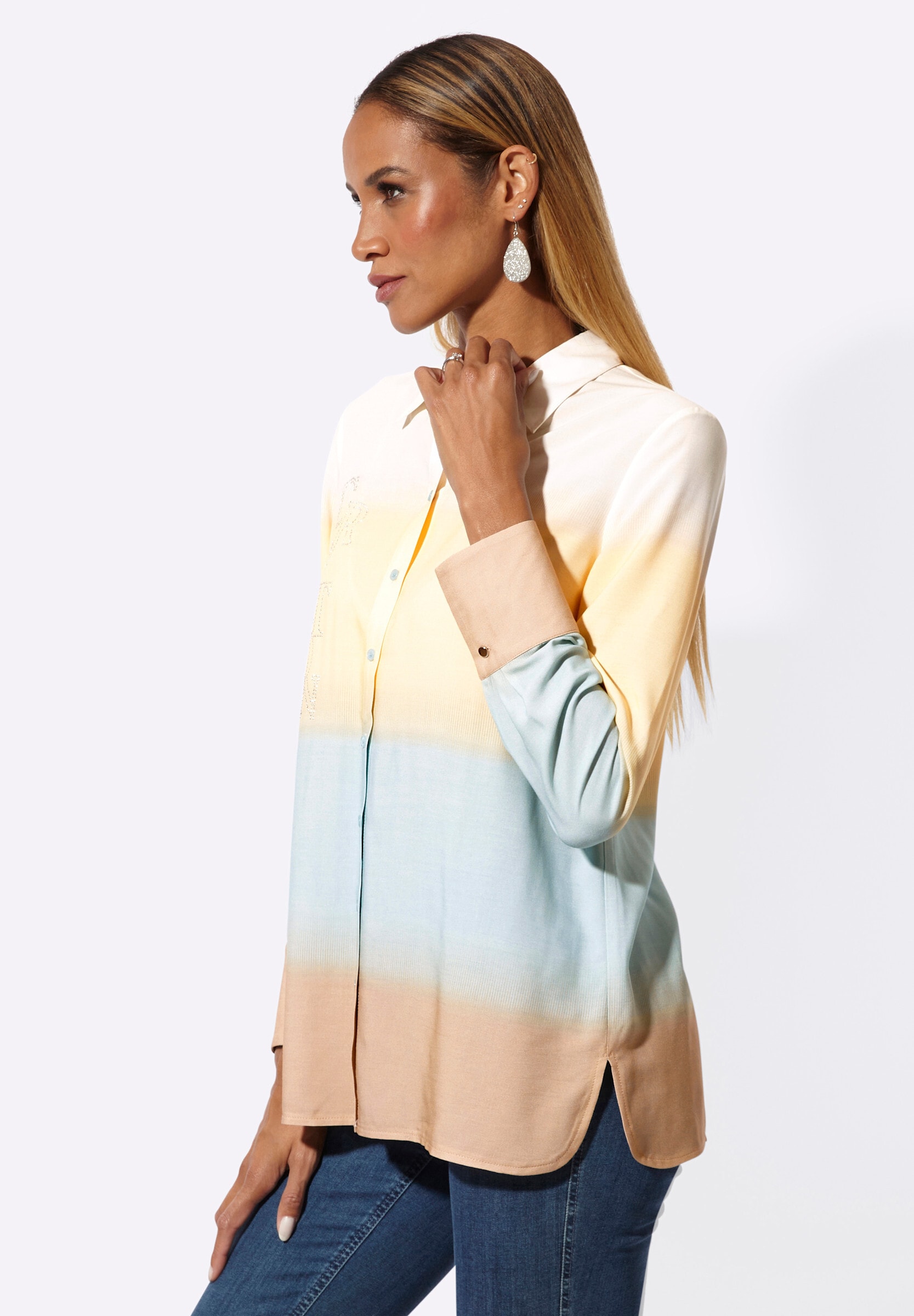 creation L Klassische Bluse »Bluse Longbluse«