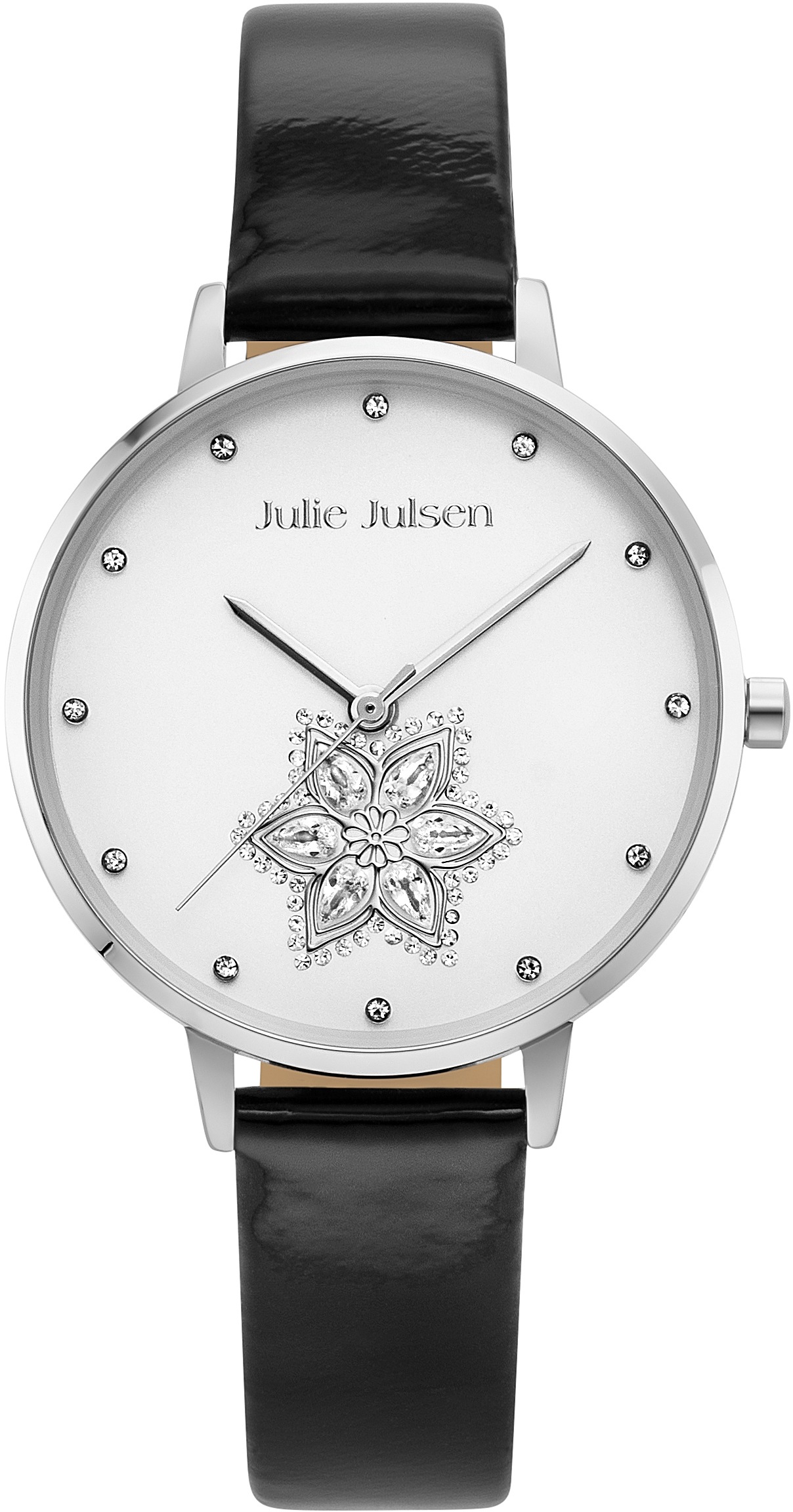 Julie Julsen Quarzuhr »Drop Flower Black Silver, JJW1174SL-1« kaufen