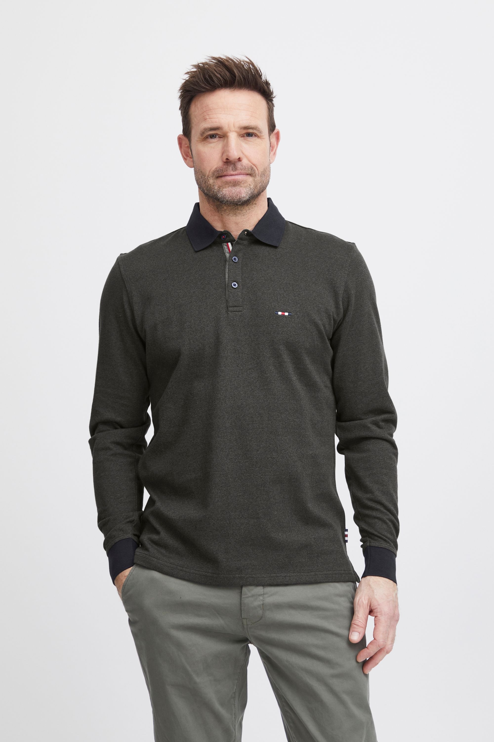 FQ1924 Longsleeve »Longsleeve FQPETER two tone polo pique LS«