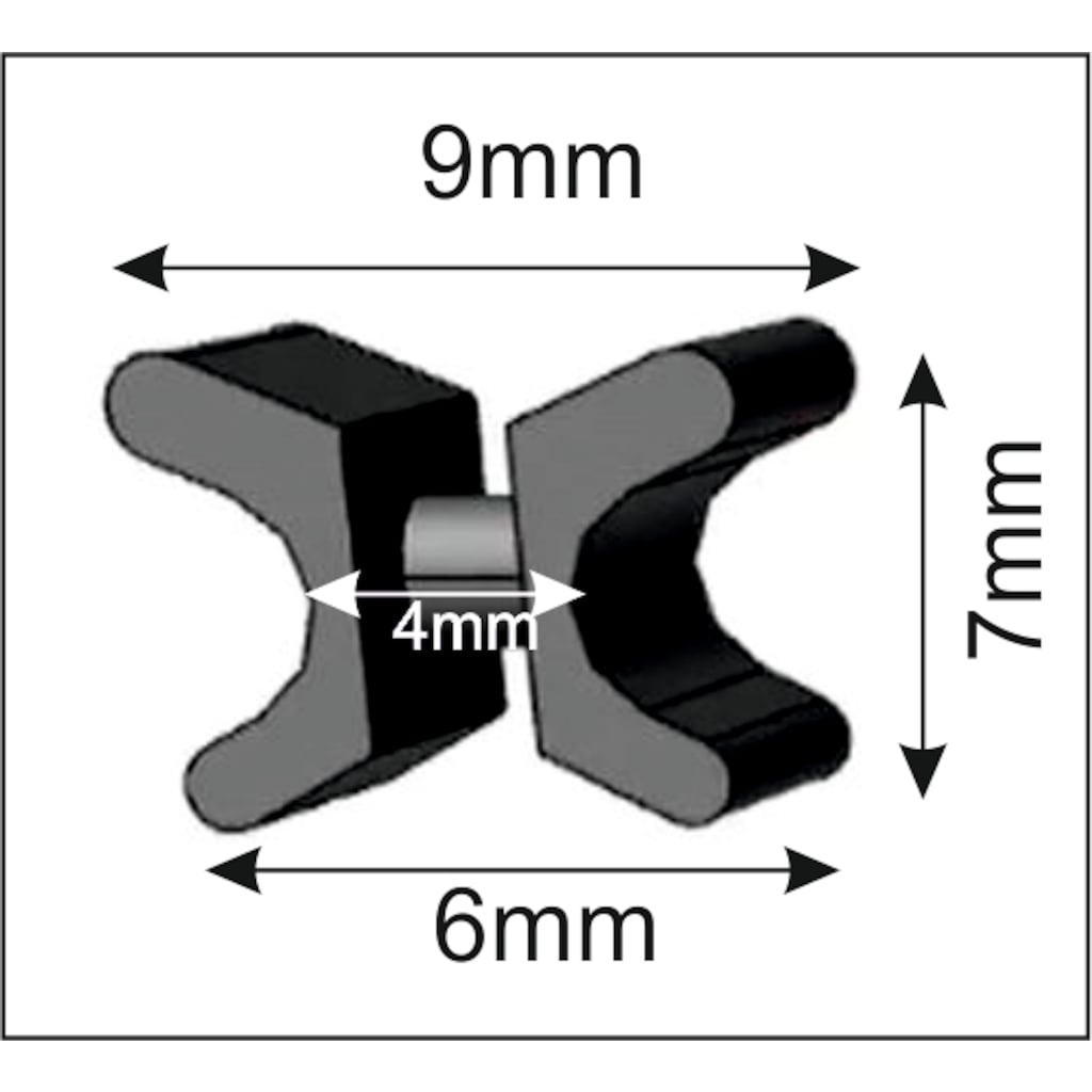 Vision S Schiebegardine »5ER SET BORDEN«, (5 St.)