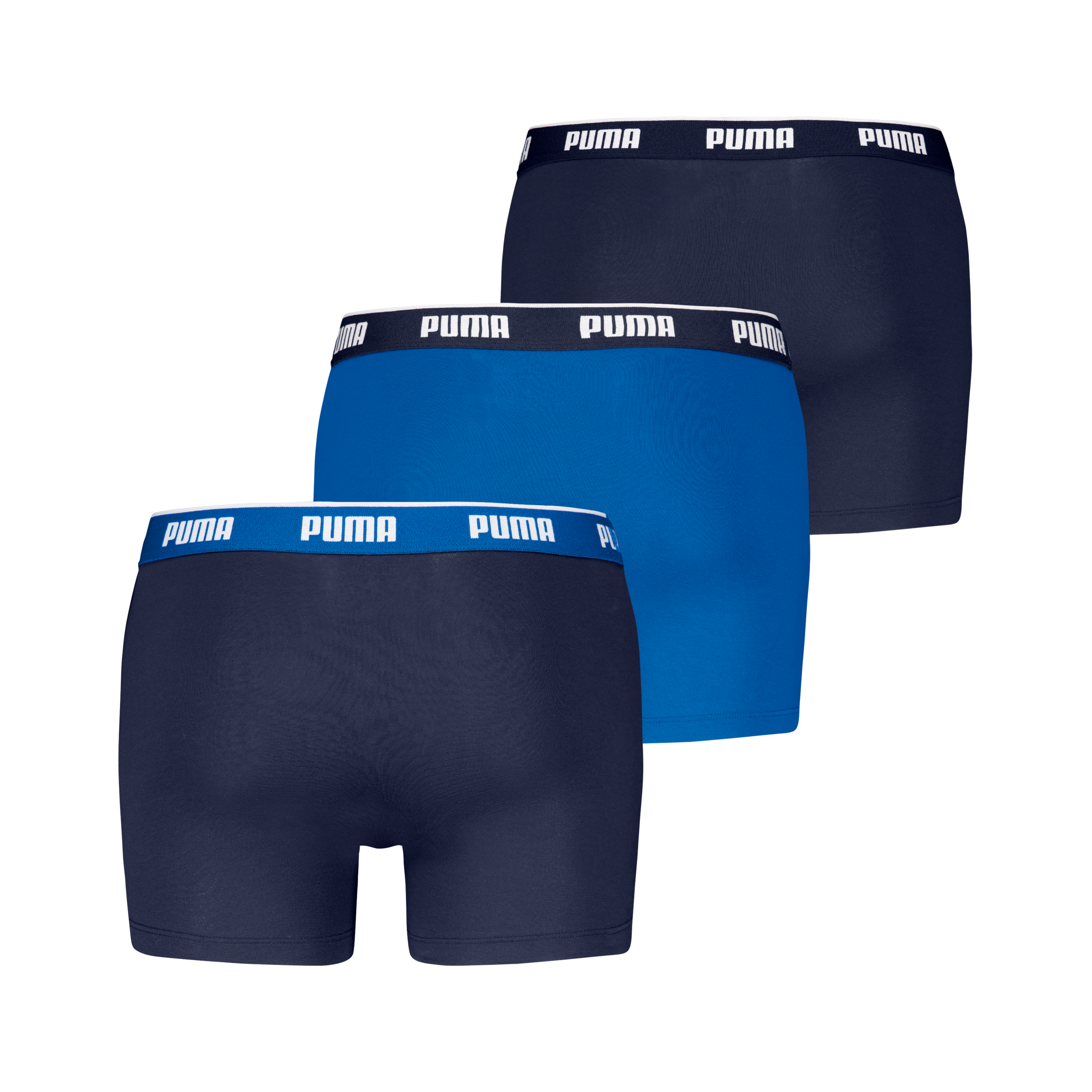 PUMA Boxershorts »PUMA MEN EVERYDAY BASIC BOXERS 3P«, (3er Pack), Komfortabler elastischer Logobund