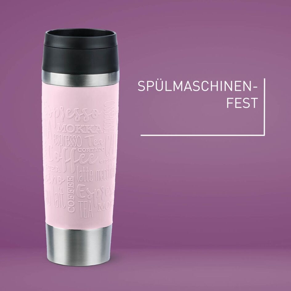 Emsa Thermobecher »Travel Mug Classic, mit 360°-Trinköffnung, auslaufsicher, rutschfest« 4h heiß, 8h kalt - 360 ml / 6h heiß, 12h kalt - 500 ml, 100% dicht