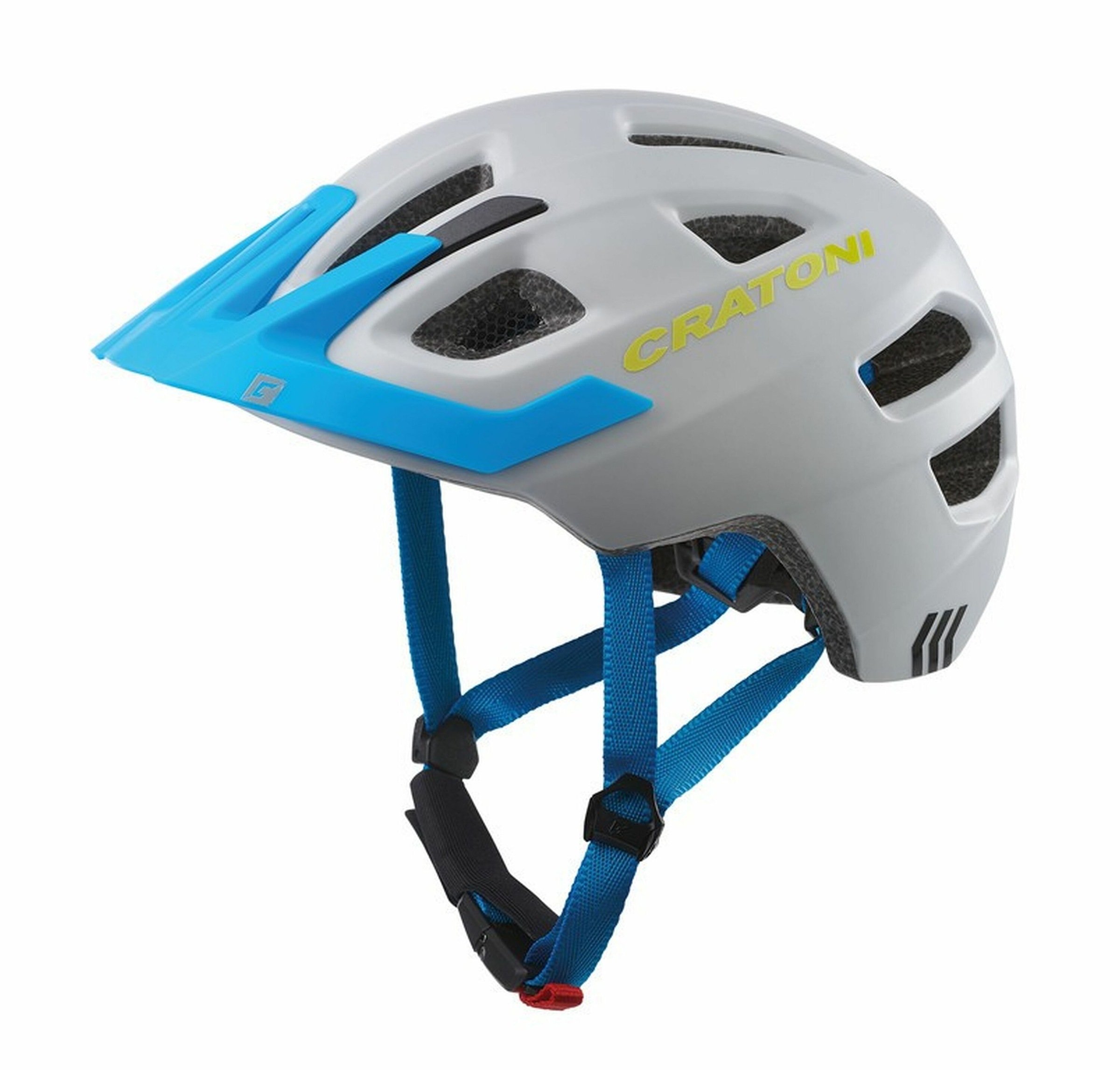 Cratoni Kinderfahrradhelm »Kinder-Fahrradhelm Maxster Pro grau/blau matt«