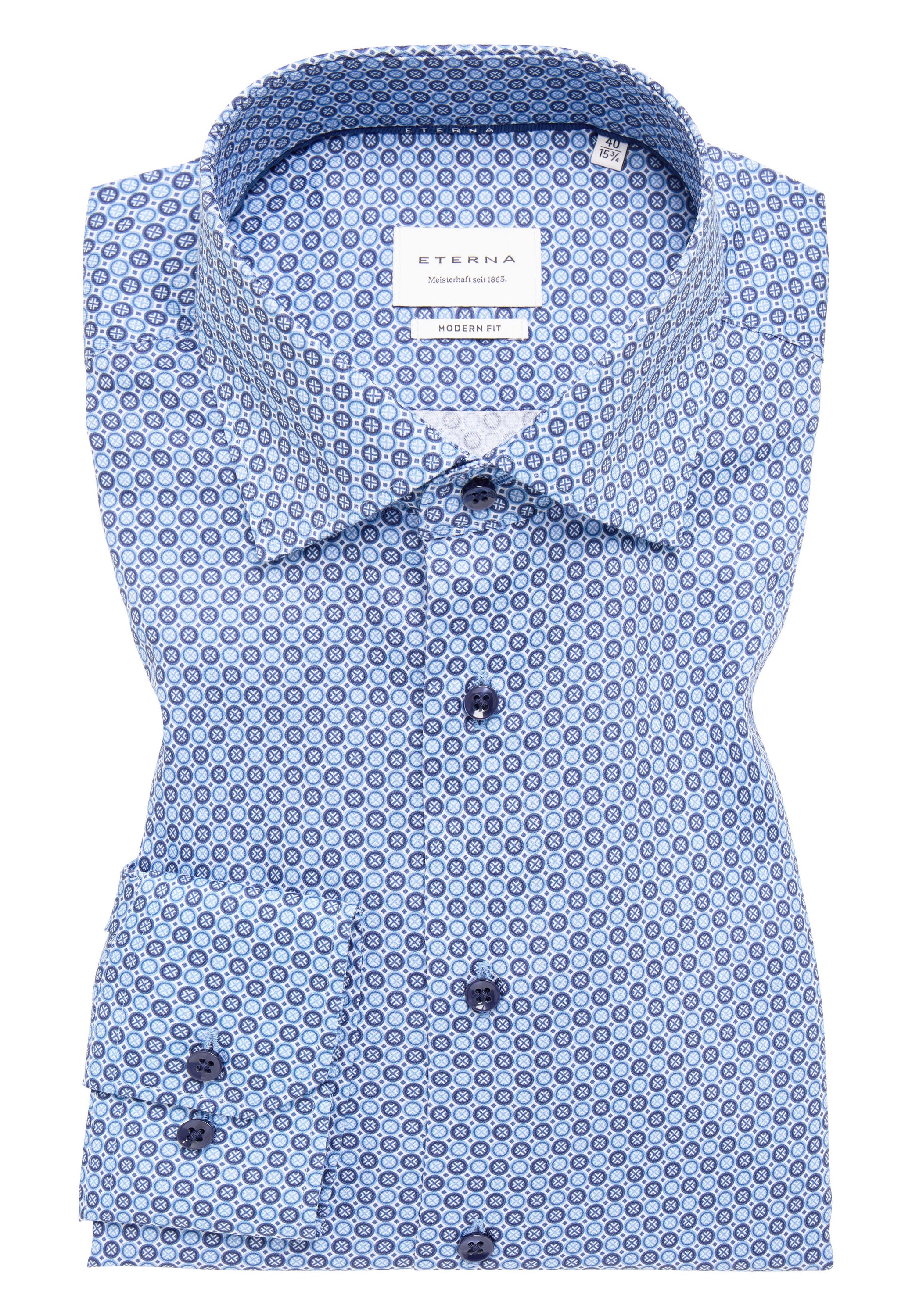 Eterna Langarmhemd »MODERN FIT« NON IRON (bügelfrei)