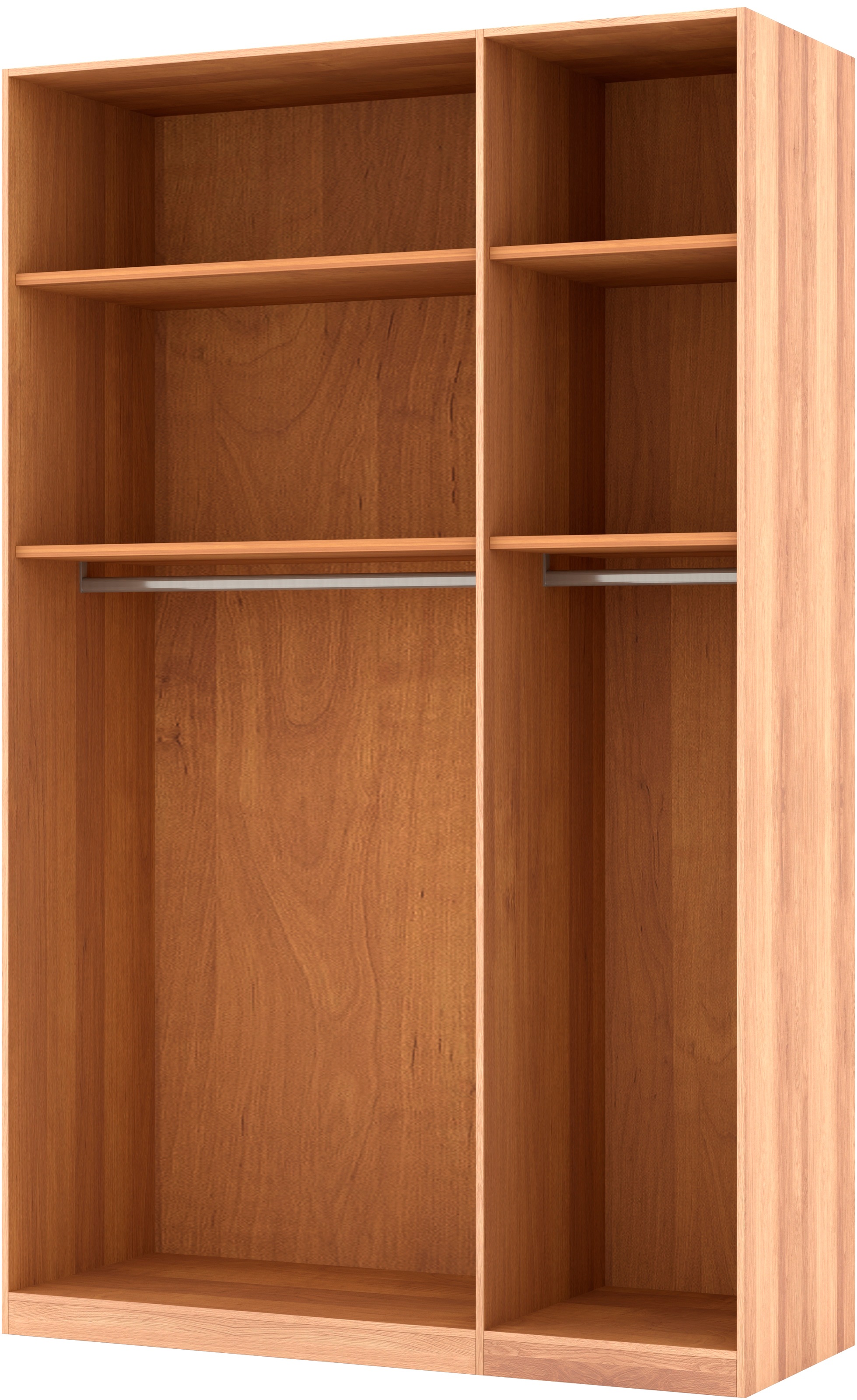 Musterring Drehtürenschrank »Sorrent, Kleiderschrank, teilmassiv Eiche«, (mit Türdämpfern, in 5 Breiten & 2 Höhen, extra Böden, MADE IN GERMANY), Türen in Eiche massiv mit Absetzung in Schiefer, verschiedene Maße