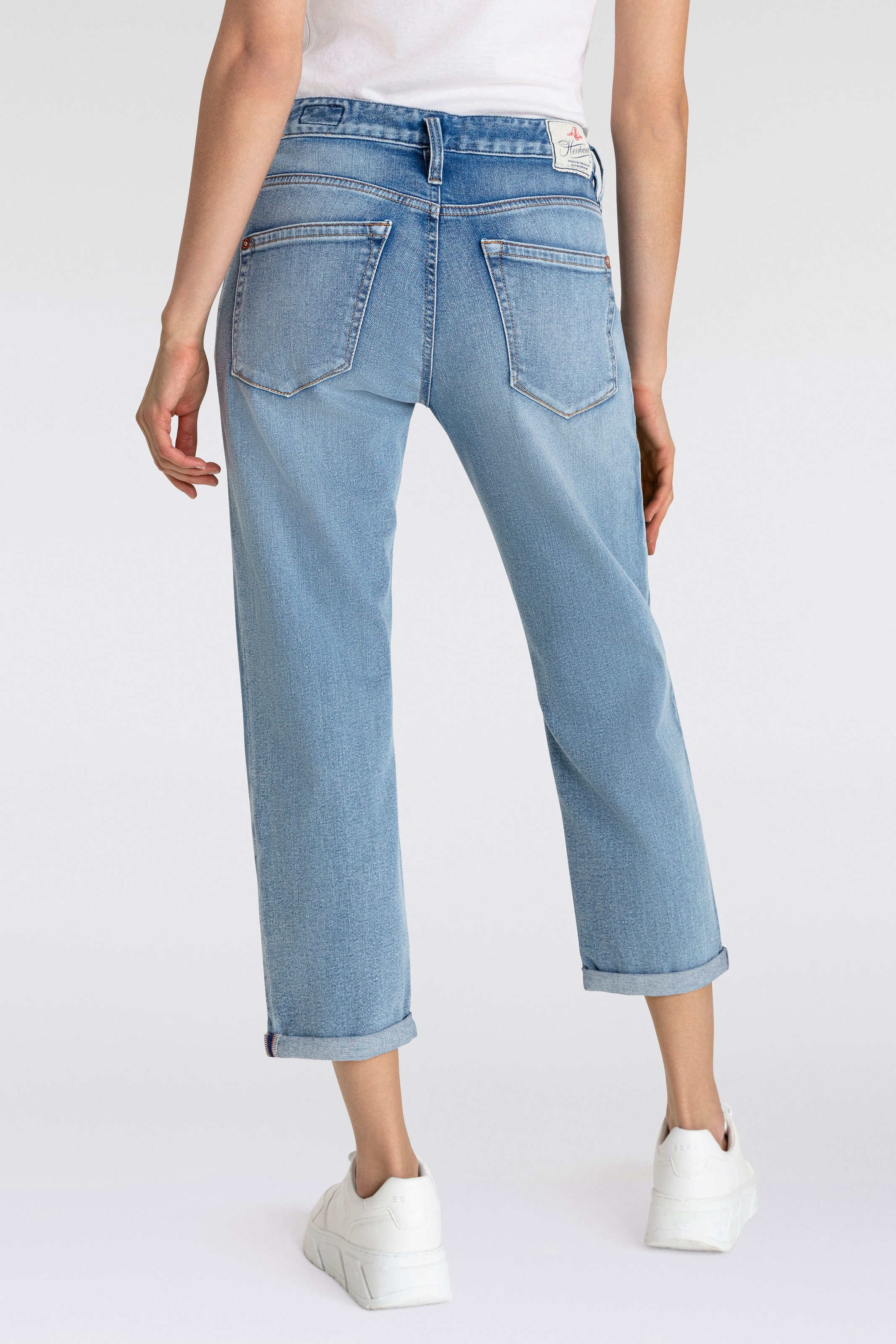 Herrlicher 7/8-Jeans »Shyra Tap Recycled Denim«, mit Abnähern vorn