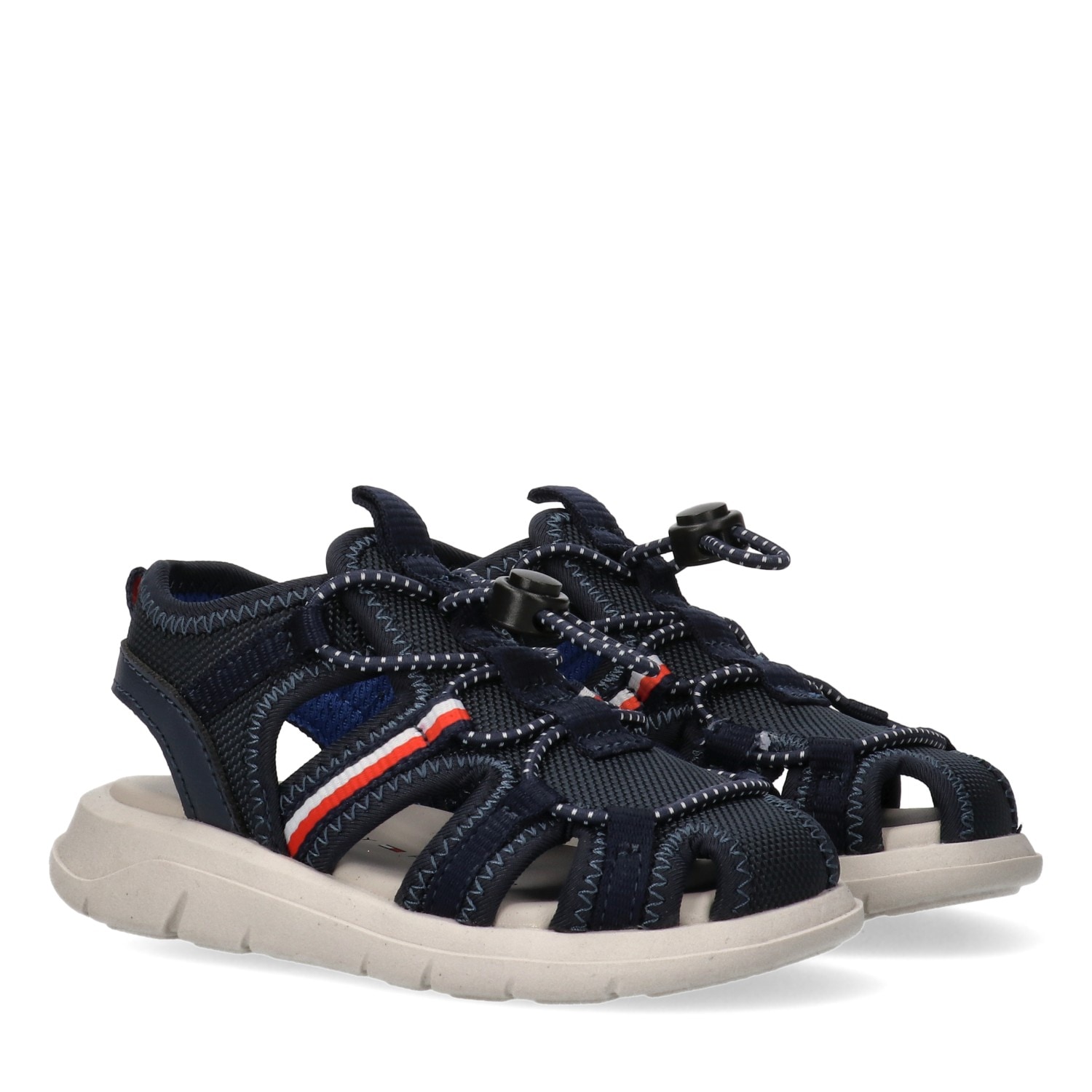 Tommy Hilfiger Sandale  Trekking Schuh, Sommerschuh mit praktischem Schnellverschluss
