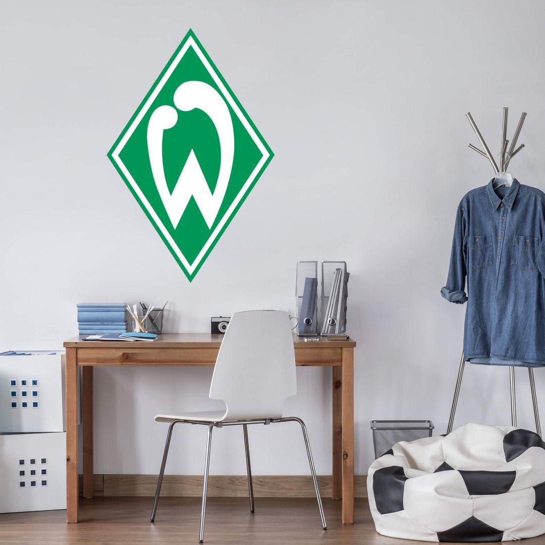Wall-Art Wandtattoo »Fußball Werder Bremen Logo«, (Set, 1 St.), selbstklebend, entfernbar