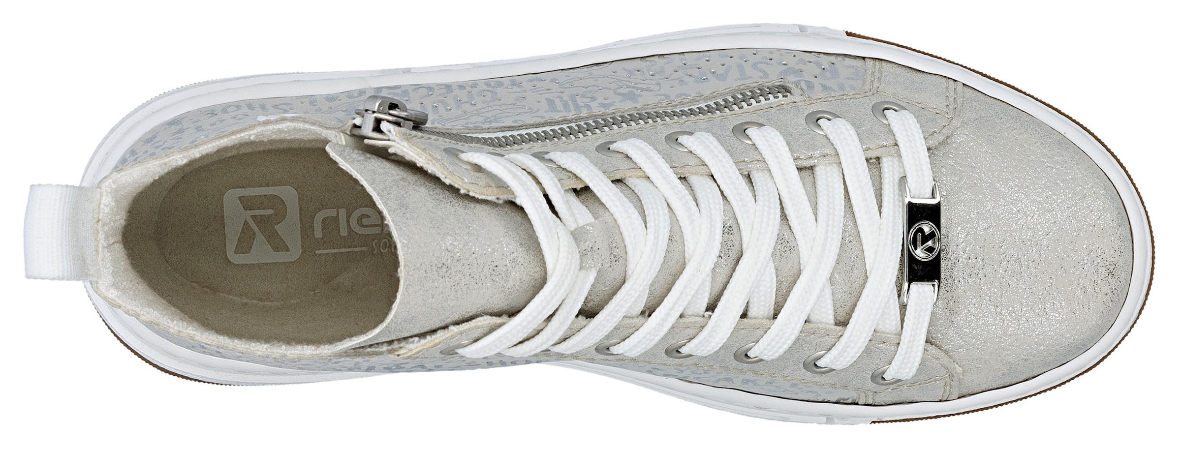 Rieker Sneaker  High Top-Sneaker, Freizeitschuh, Schnürschuh mit Plateausohle