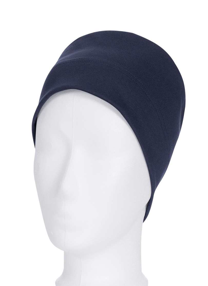 Trigema Herren Strickmütze »TRIGEMA Soft-Cap aus Viskose« 1 Stk. tlg. in blau, Größe 900