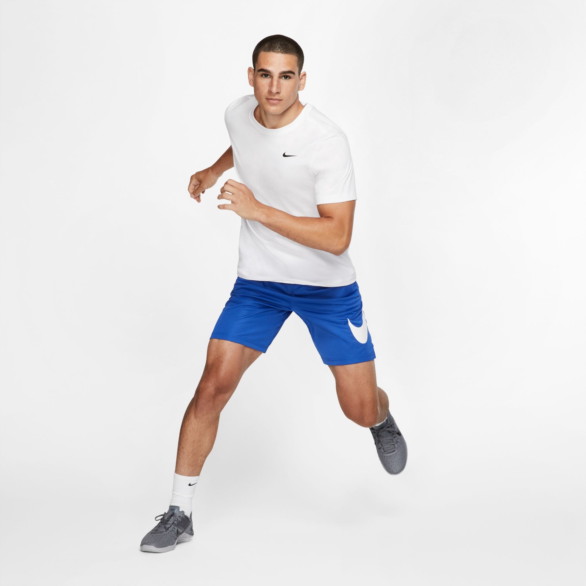 Nike T-Shirt »Nike Dri-FIT Men's Fitness T-Shirt« Kurzarm, Rundhalsausschnitt
