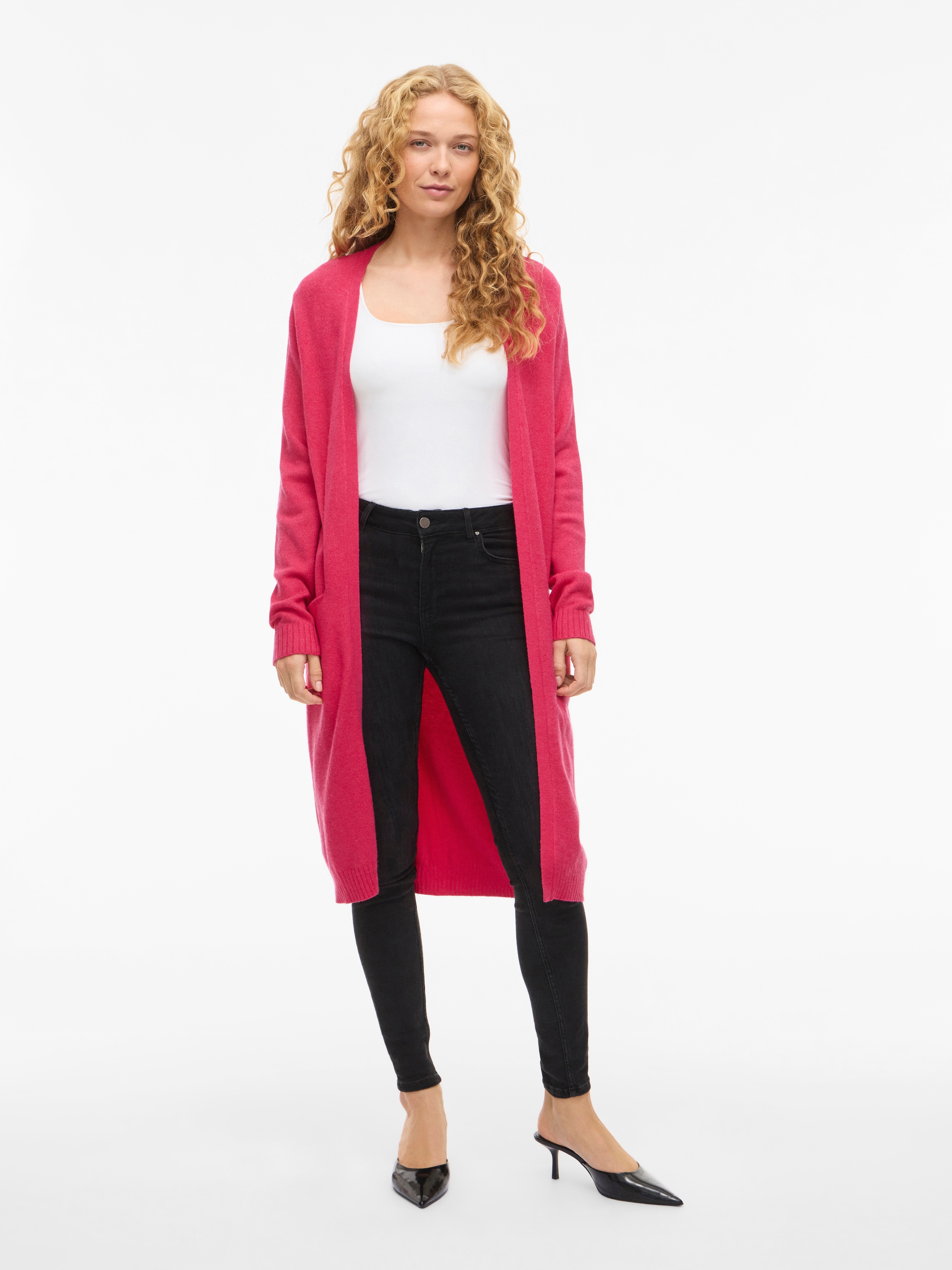 Vila Longstrickjacke »VIRIL LONG L/S  KNIT CARDIGAN - NOOS« Viskosemischung, regular fit