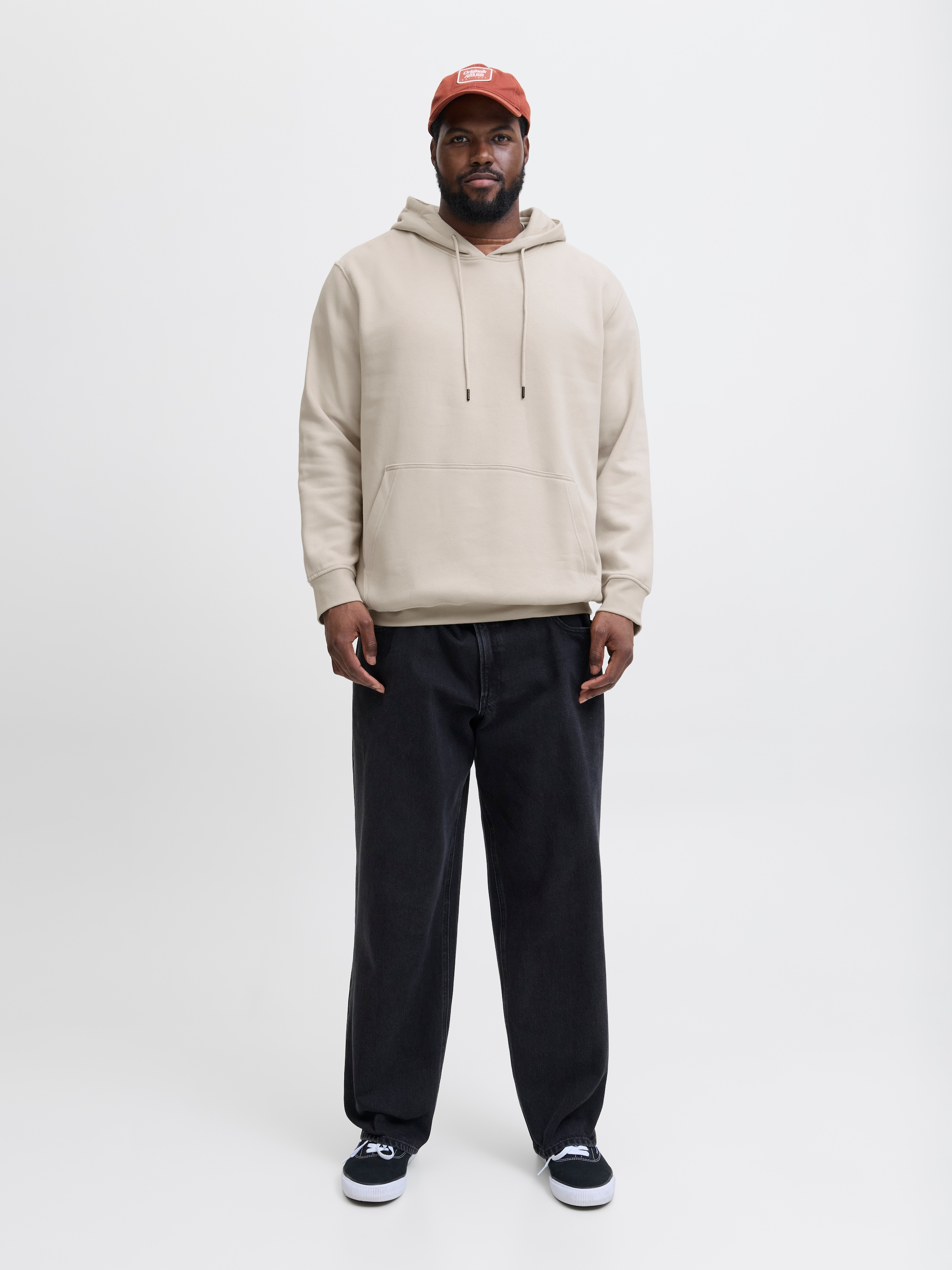 Jack & Jones PlusSize Kapuzensweatshirt »JJESOHO SWEAT HOOD NOOS PLS« mit Logobranding