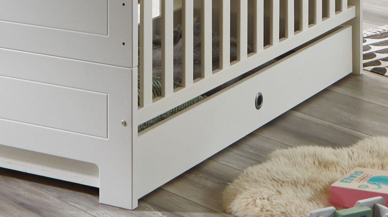 arthur berndt Babyzimmer-Komplettset »Thilo« Set, Kinderbett, Schrank, Wickelkommode, 3 Stk. tlg. Made in Germany; mit Kinderbett, Schrank und Wickelkommode