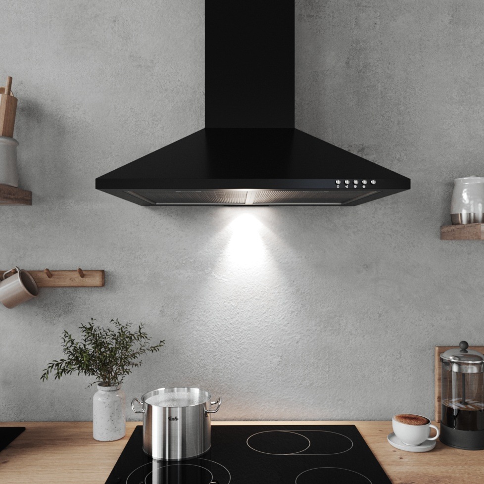 RESPEKTA Kaminhaube »CH 22055 SA«, 60 cm, 3 Leistungsstufen, LED-Beleuchtung, Ab- und Umluftfähig