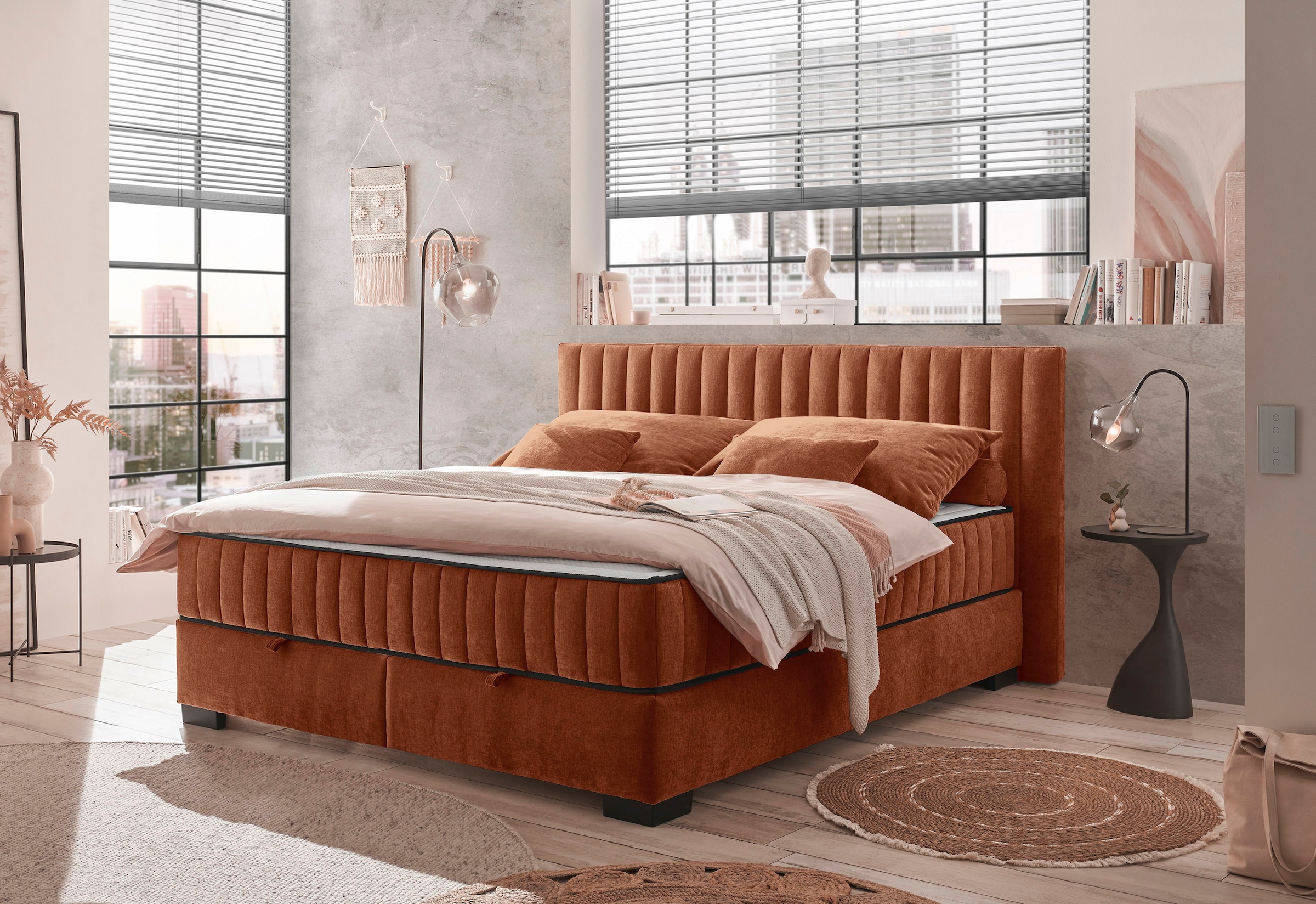 ED EXCITING DESIGN Boxbett »Nagol«, mit Bettkasten, mit Wendematratze, erhältlich in verschiedenen Breiten