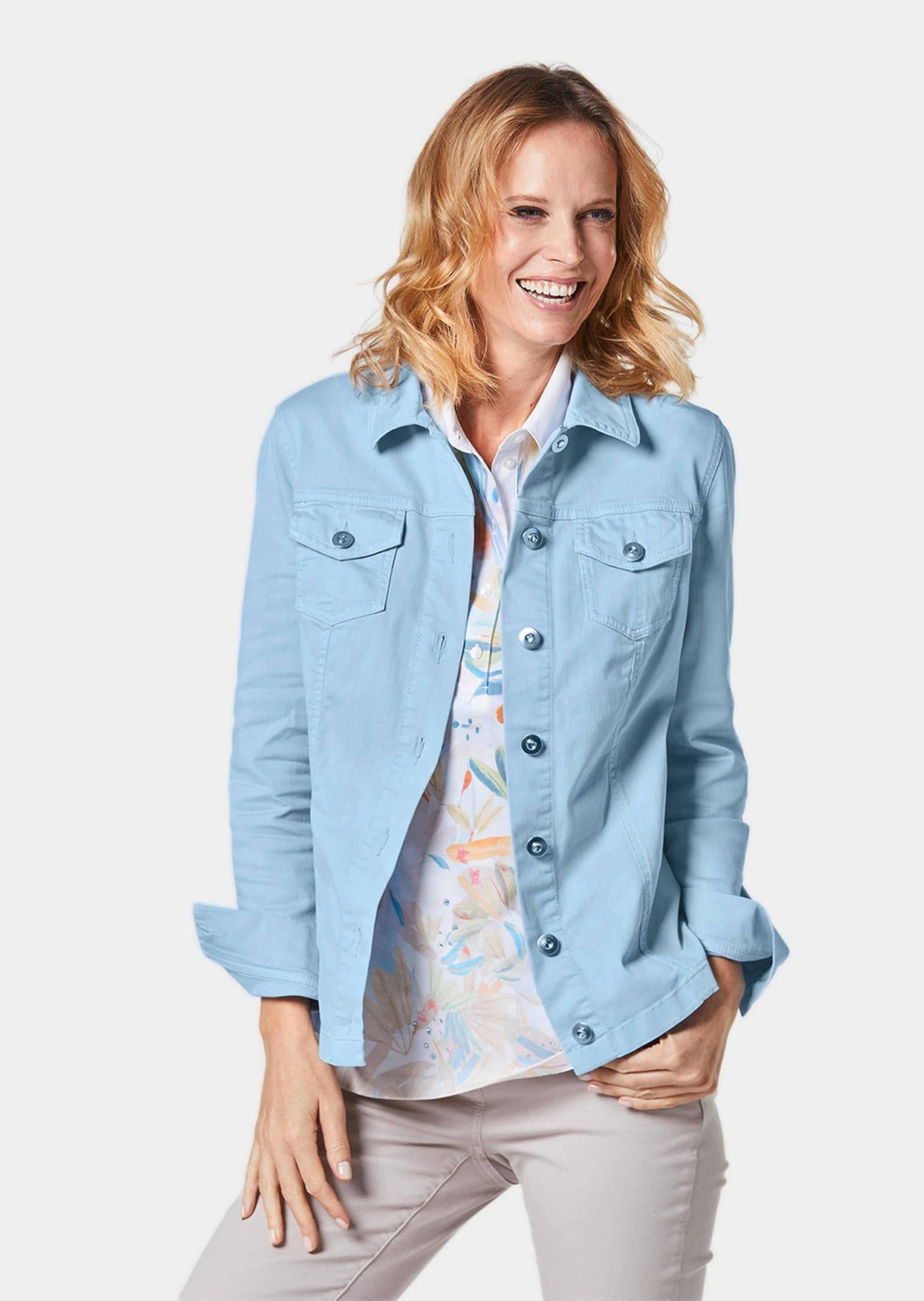 GOLDNER Kurzjacke »Kurzgröße Zeitlose Jeansjacke mit tollen Details«