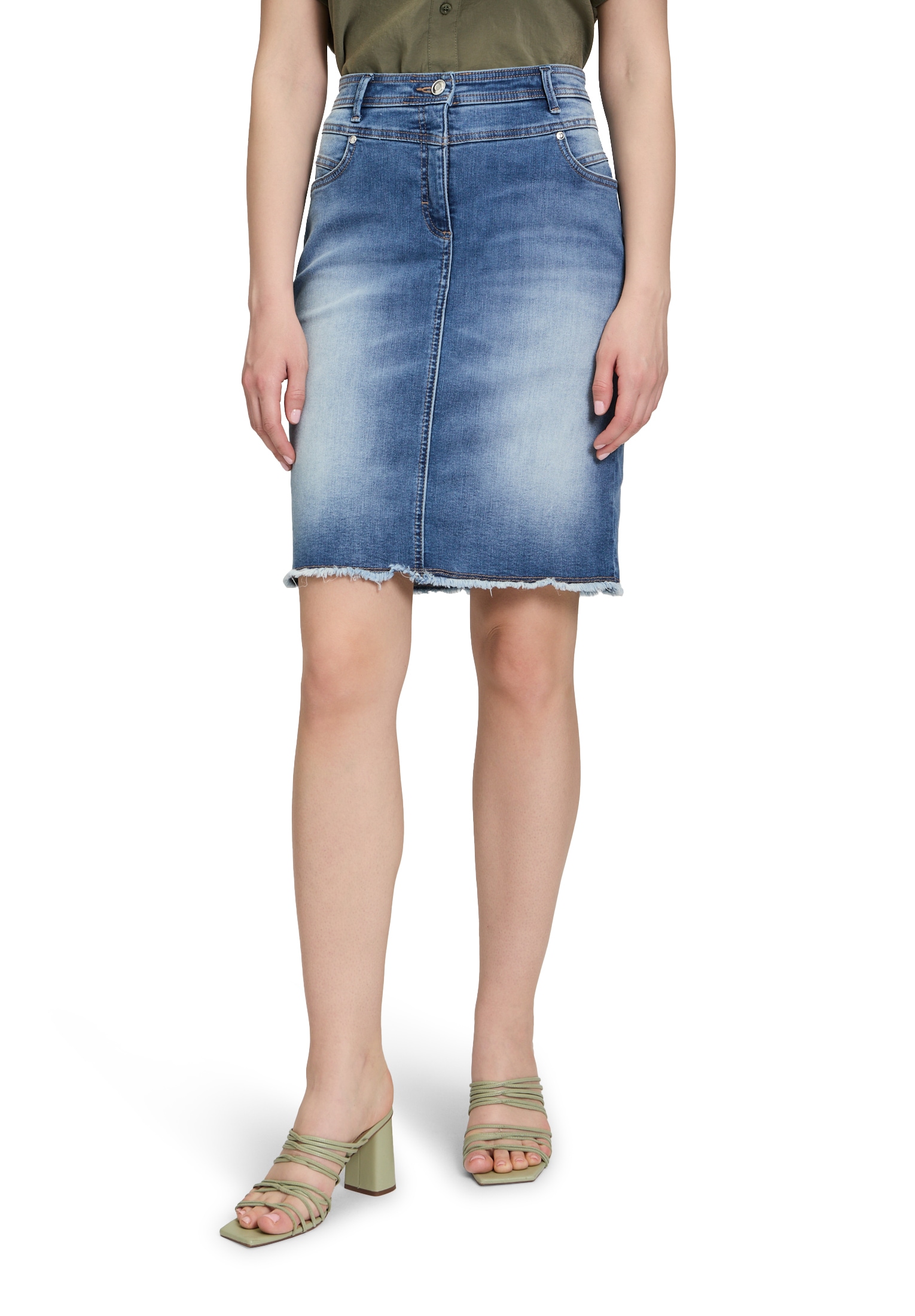 Betty Barclay Jeansrock »Jeansrock mit Fransen«