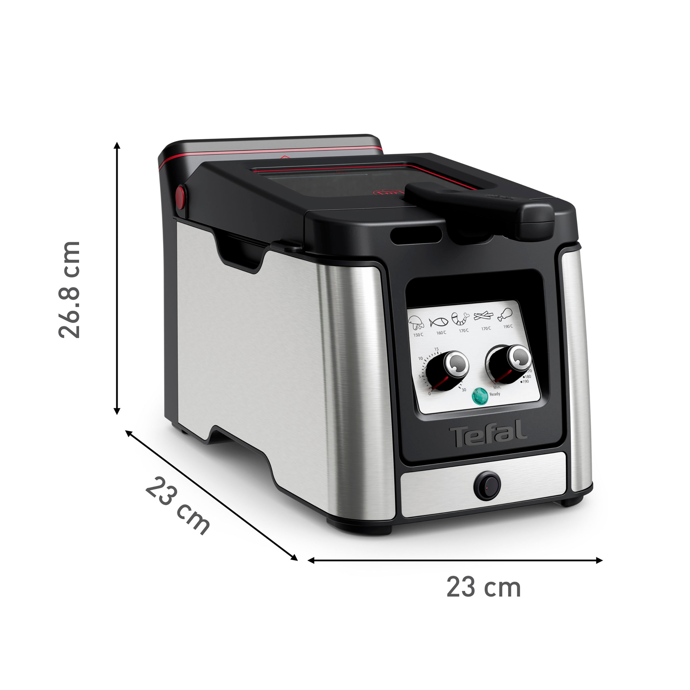 Tefal Fritteuse »Clear Duo«, 2000 W, Fassungsvermögen 3,5 l, aktives Filtersystem, Thermostat, Timer, FR600D