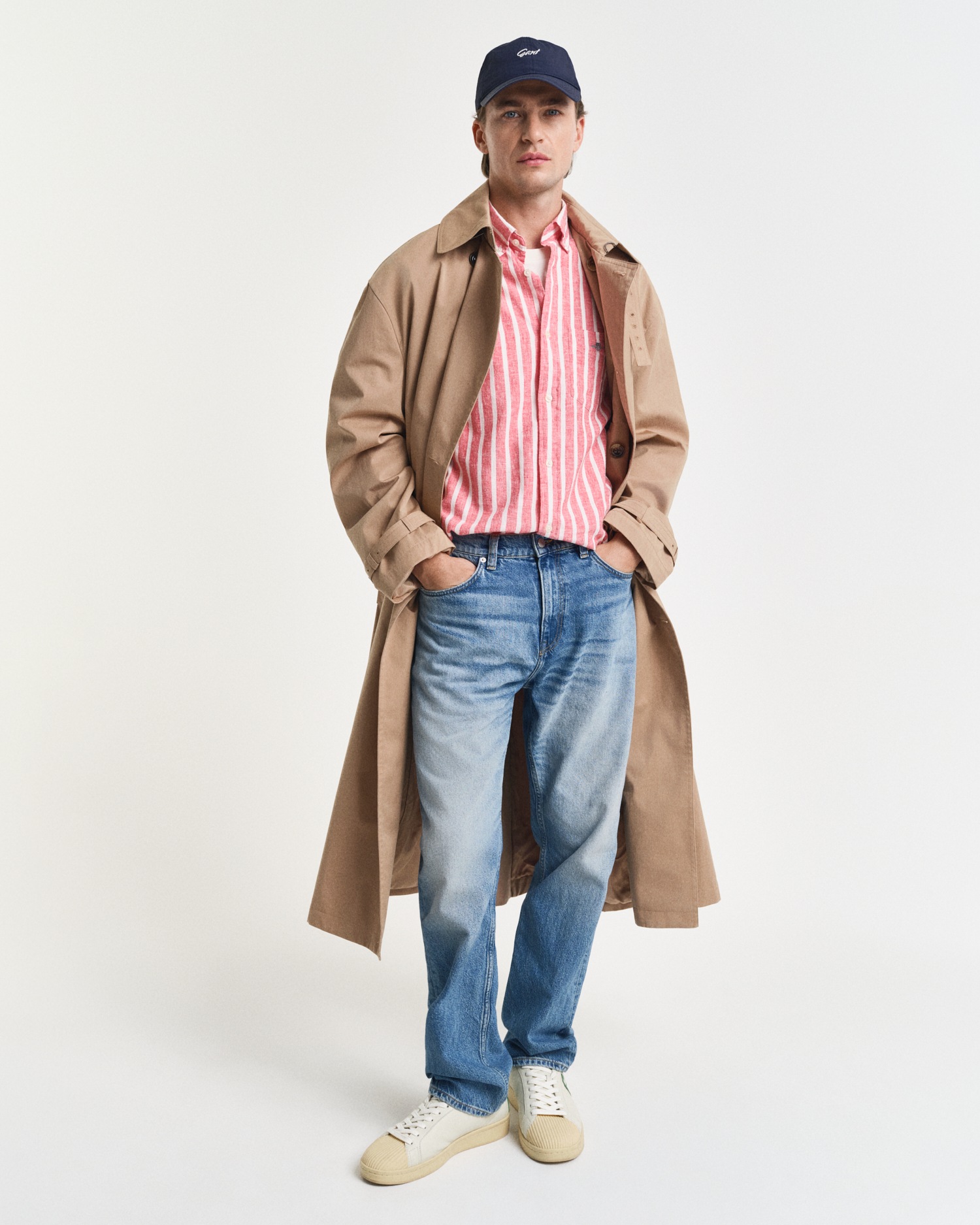 Gant Langarmhemd »REG COTTON/LINEN STRIPED SHIRT« Streifen, luftig, Leinen