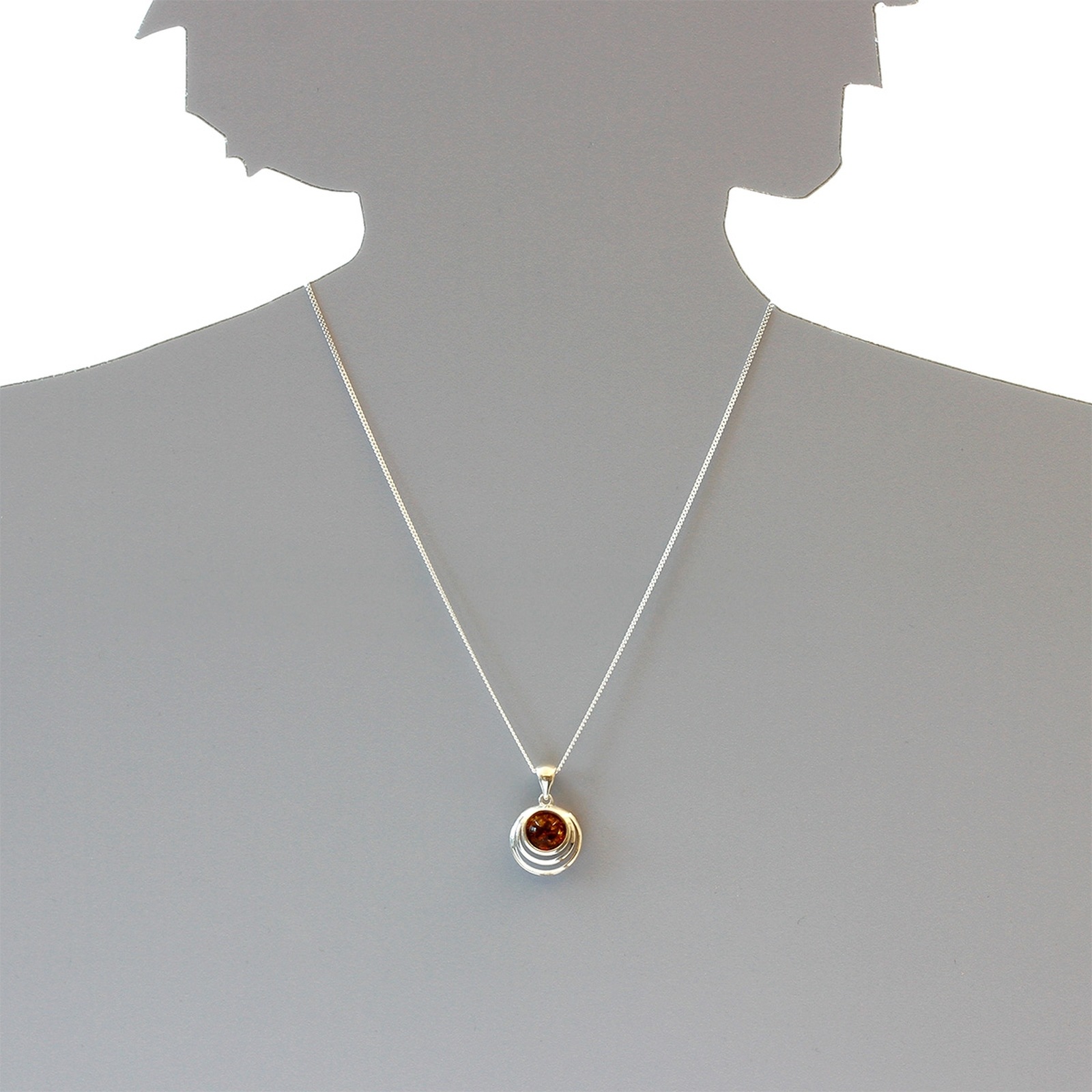 OSTSEE-SCHMUCK Kette mit Anhänger »- Fabienne - Silber 925/000 - Bernstein«
