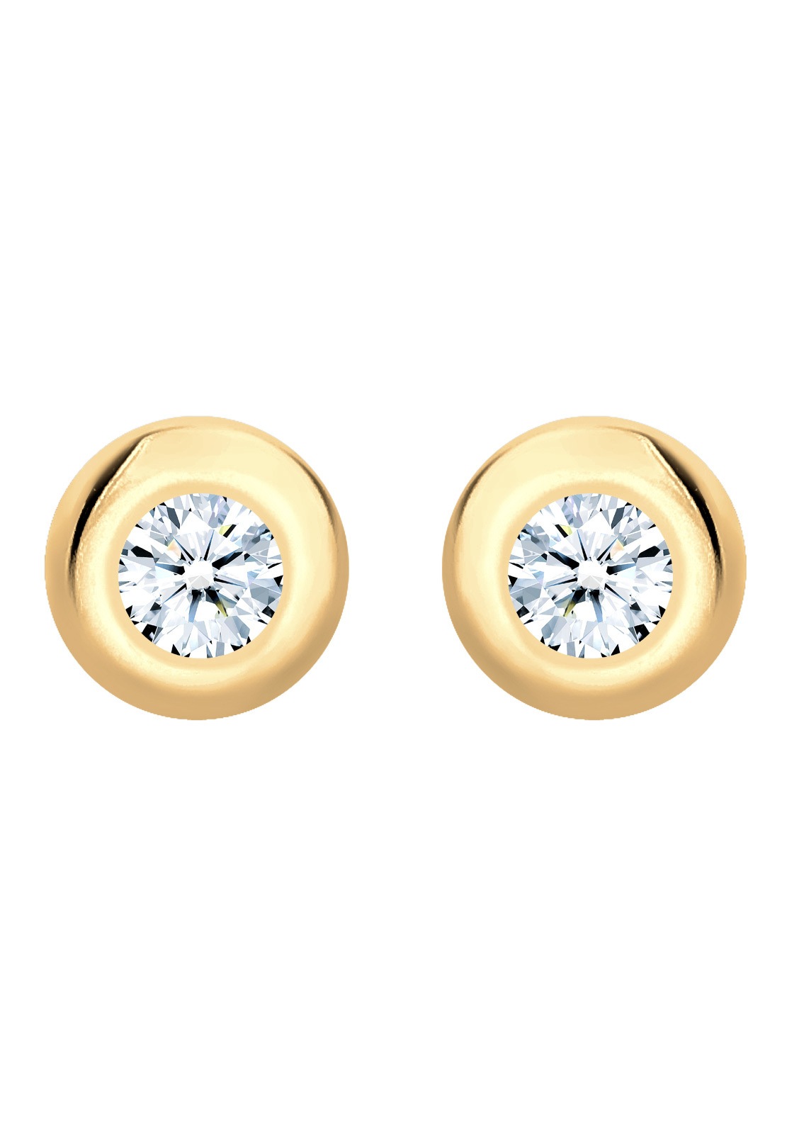 Elli DIAMONDS Paar Ohrstecker »Ohrringe Ohrstecker Diamant Diamant Weiß Brillantschliff (0.06 ct) 925 Sterling Silber«