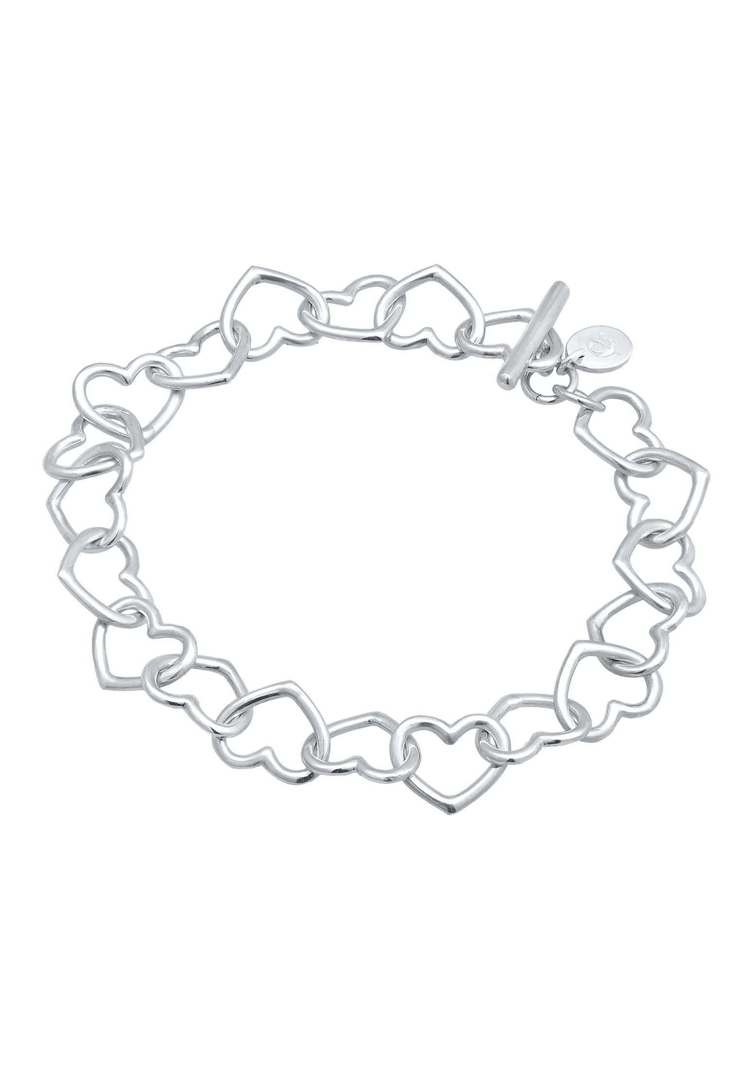 Elli Premium Armkette »Armband Herz Heart Verschlungen 925 Silber«