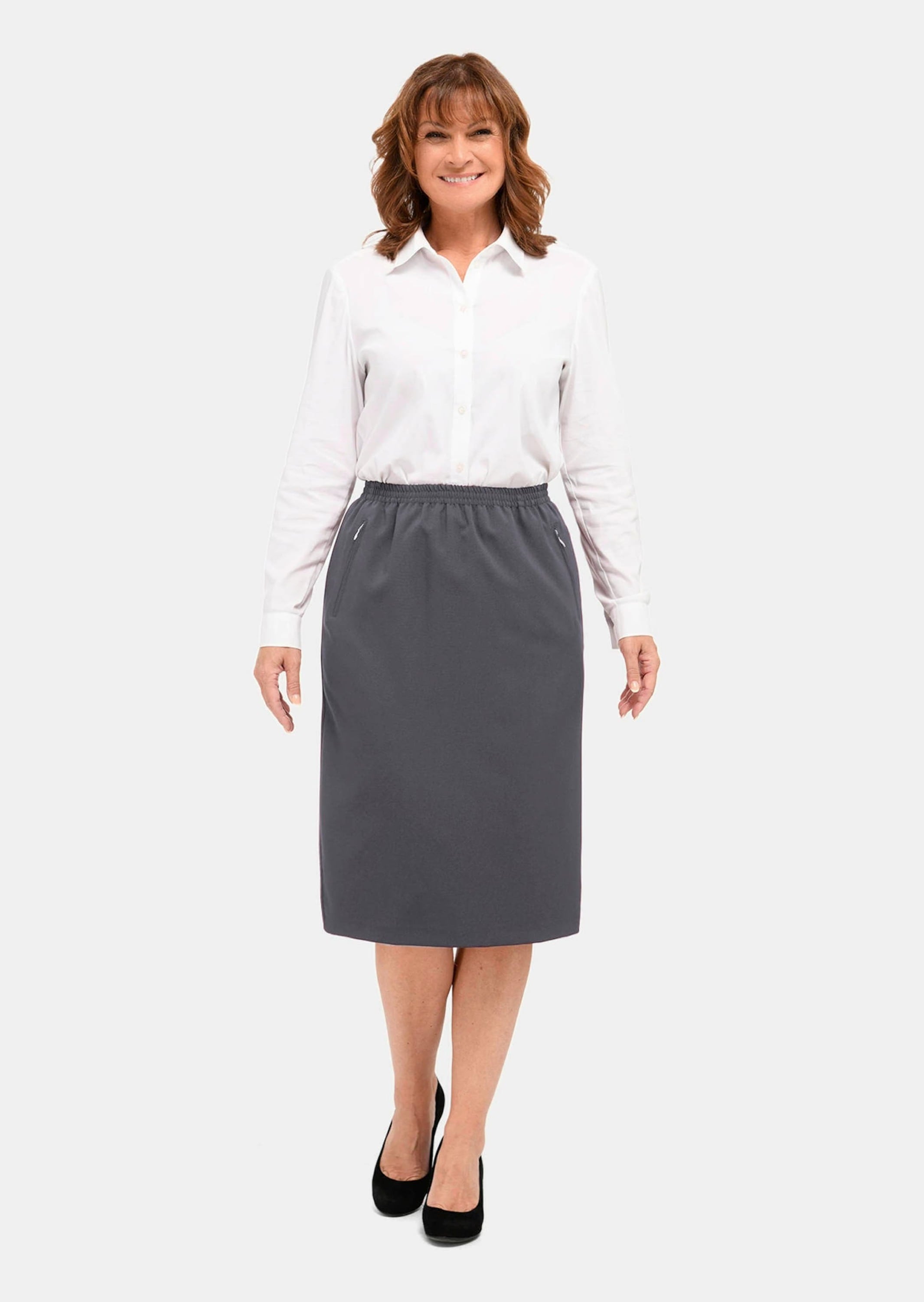 GOLDNER Midirock »Knitterfreier Reiseschlupfrock«