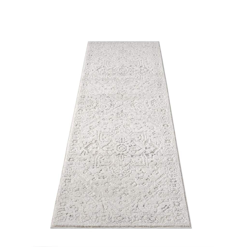Carpet City Teppich »LOUNGE 0638«, rechteckig, 15 mm Höhe, Kurzflor-Teppich Modern, Hoch-Tief-Struktur, Wohnzimmer, Schlafzimmer