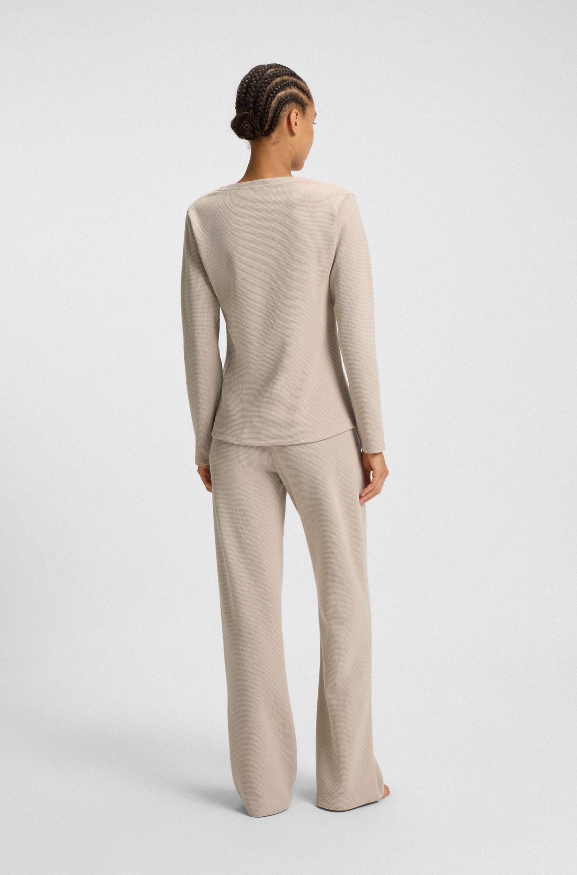 BOSS Homewearhose »Waffle«, mit Struktur