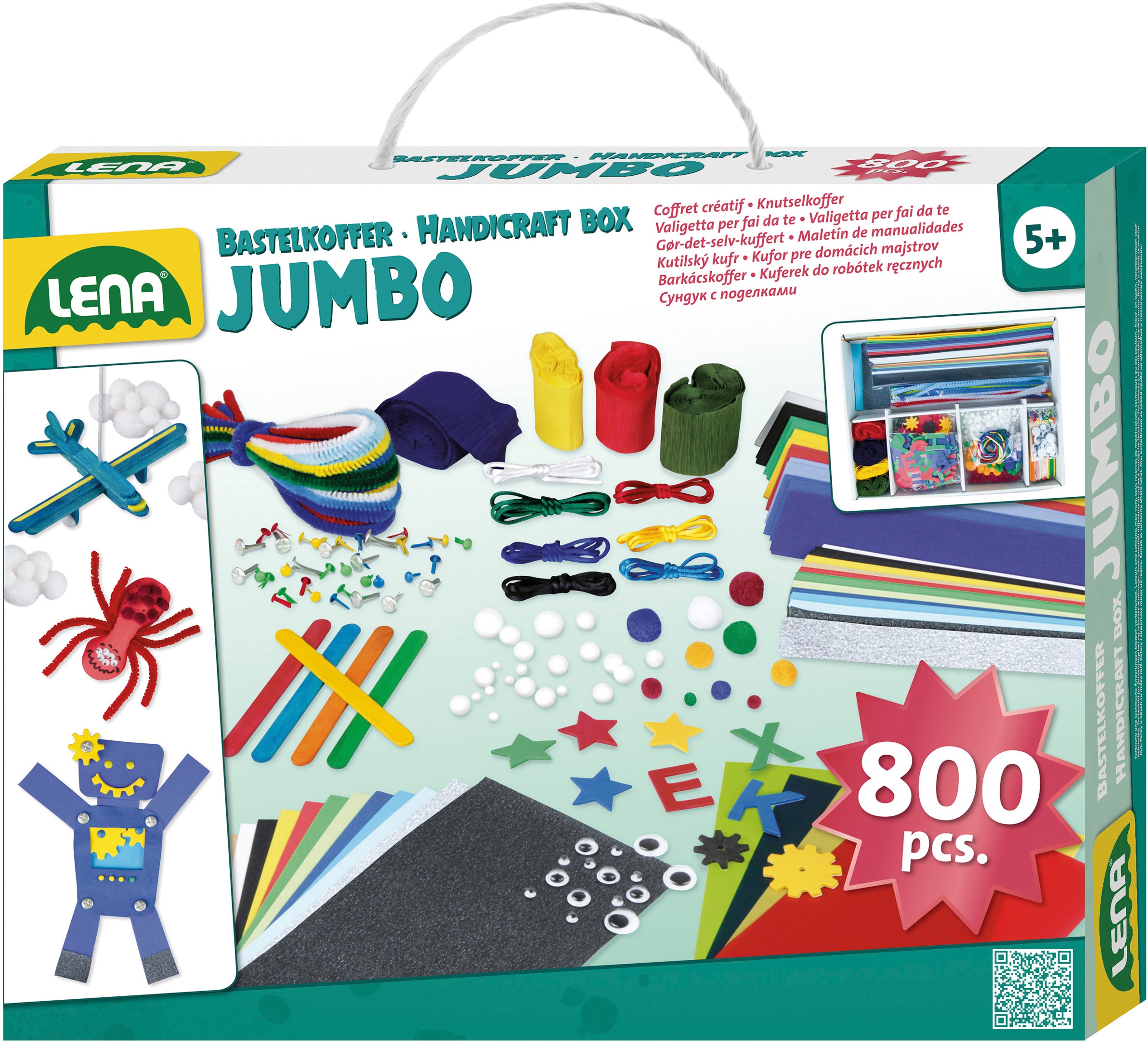 Kreativset »Bastelkoffer Jumbo, blau«