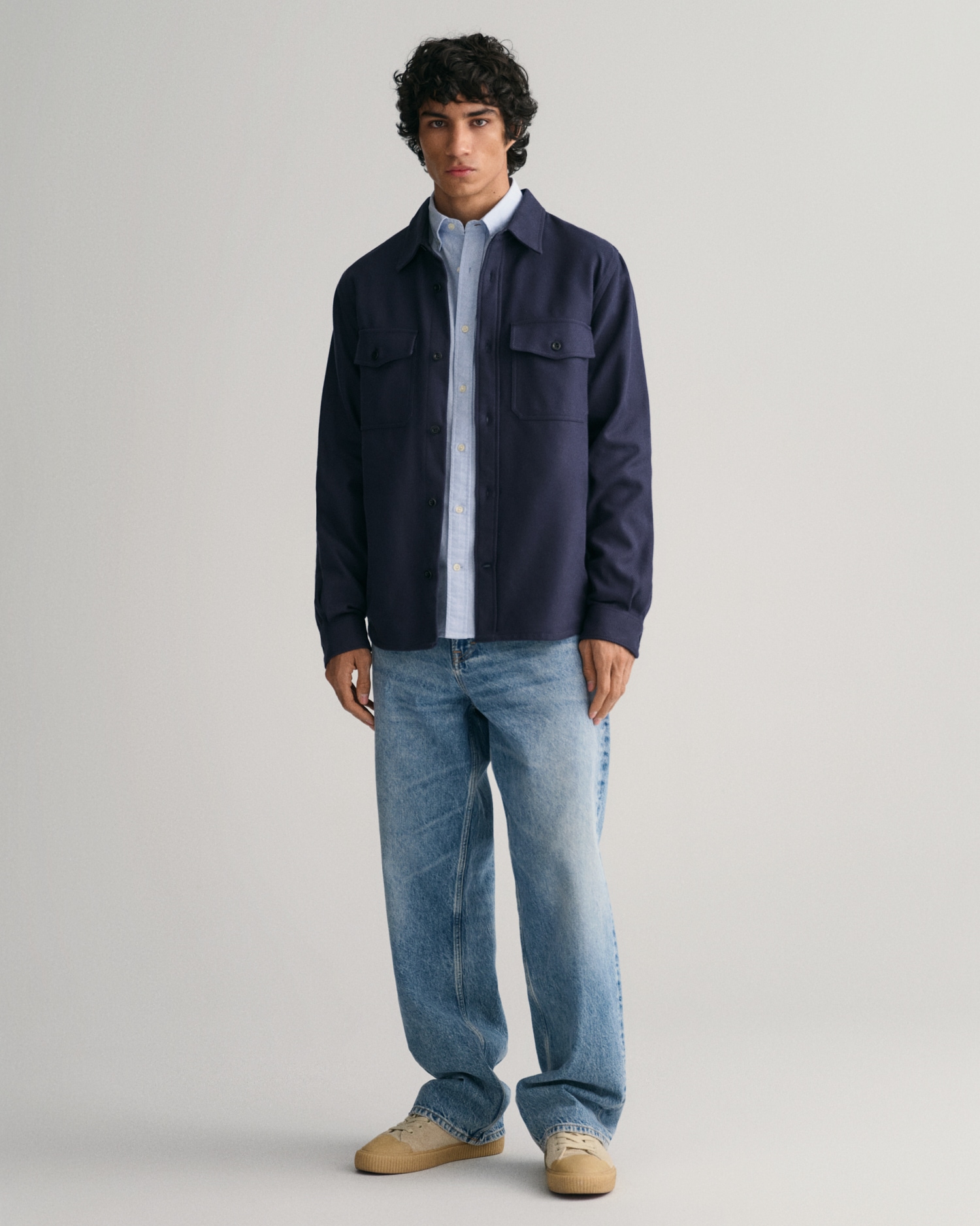 Gant Langarmhemd »Slim Fit Oxford Hemd strukturiert langlebig dicker«, Oxford Hemd Slim Fit