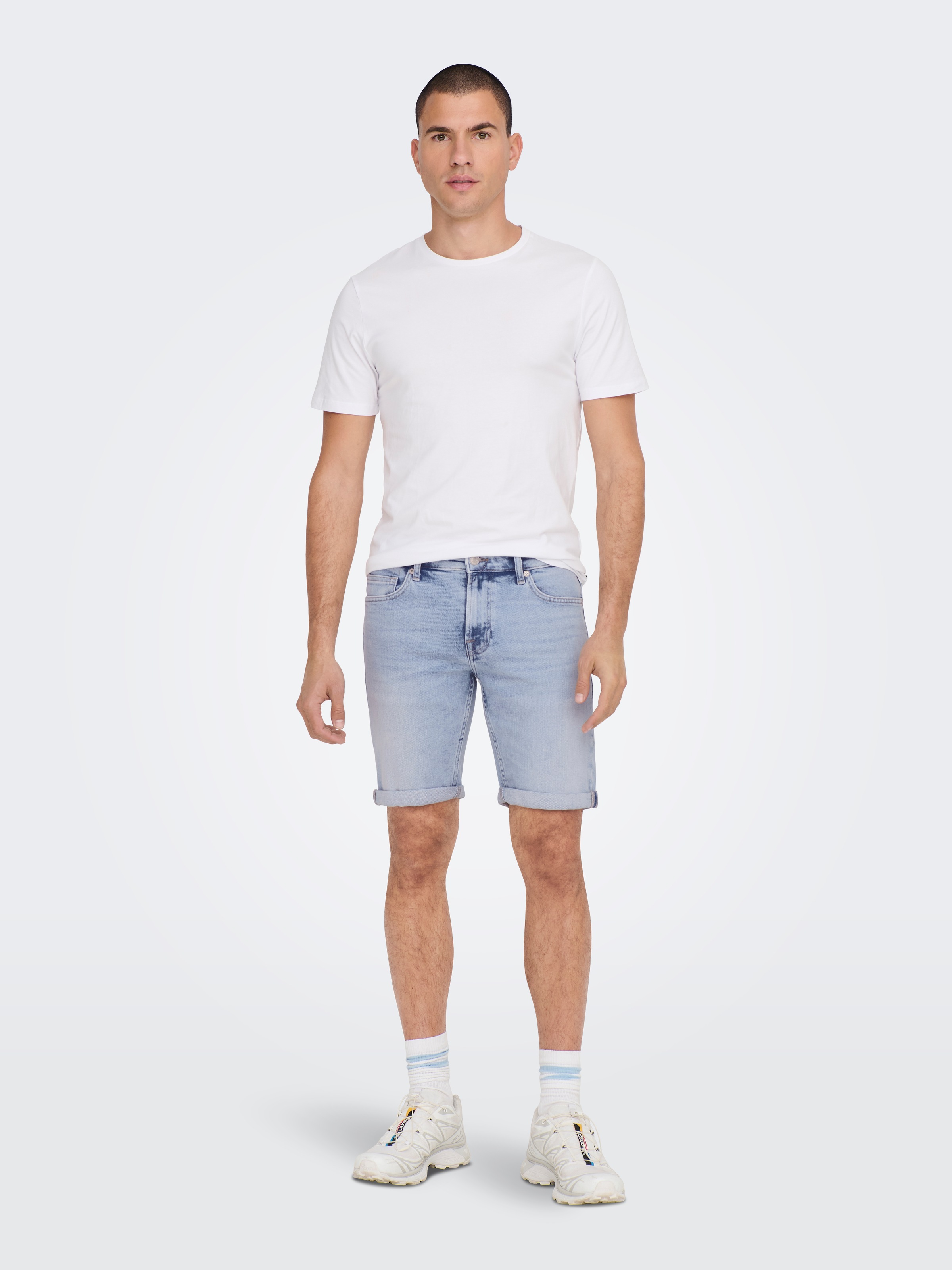 ONLY & SONS Jeansshorts »ONSPLY LIGHT BLUE 5189 SHORTS DNM NOOS«