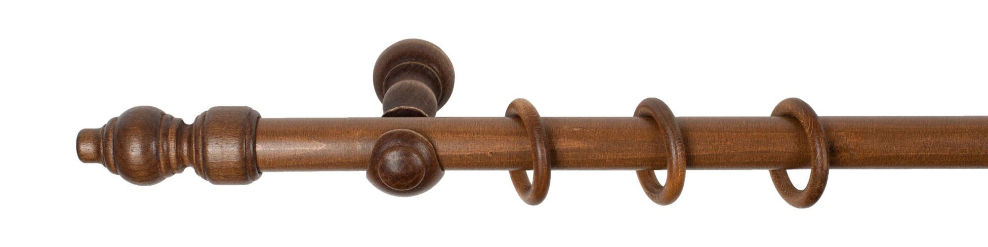 SN DECO GROUP Gardinenstange »Filigrano«, 1 läufig-läufig, Fixmaß, 28 mm, Holz, verschiedene Längen und Farben, Komplettset