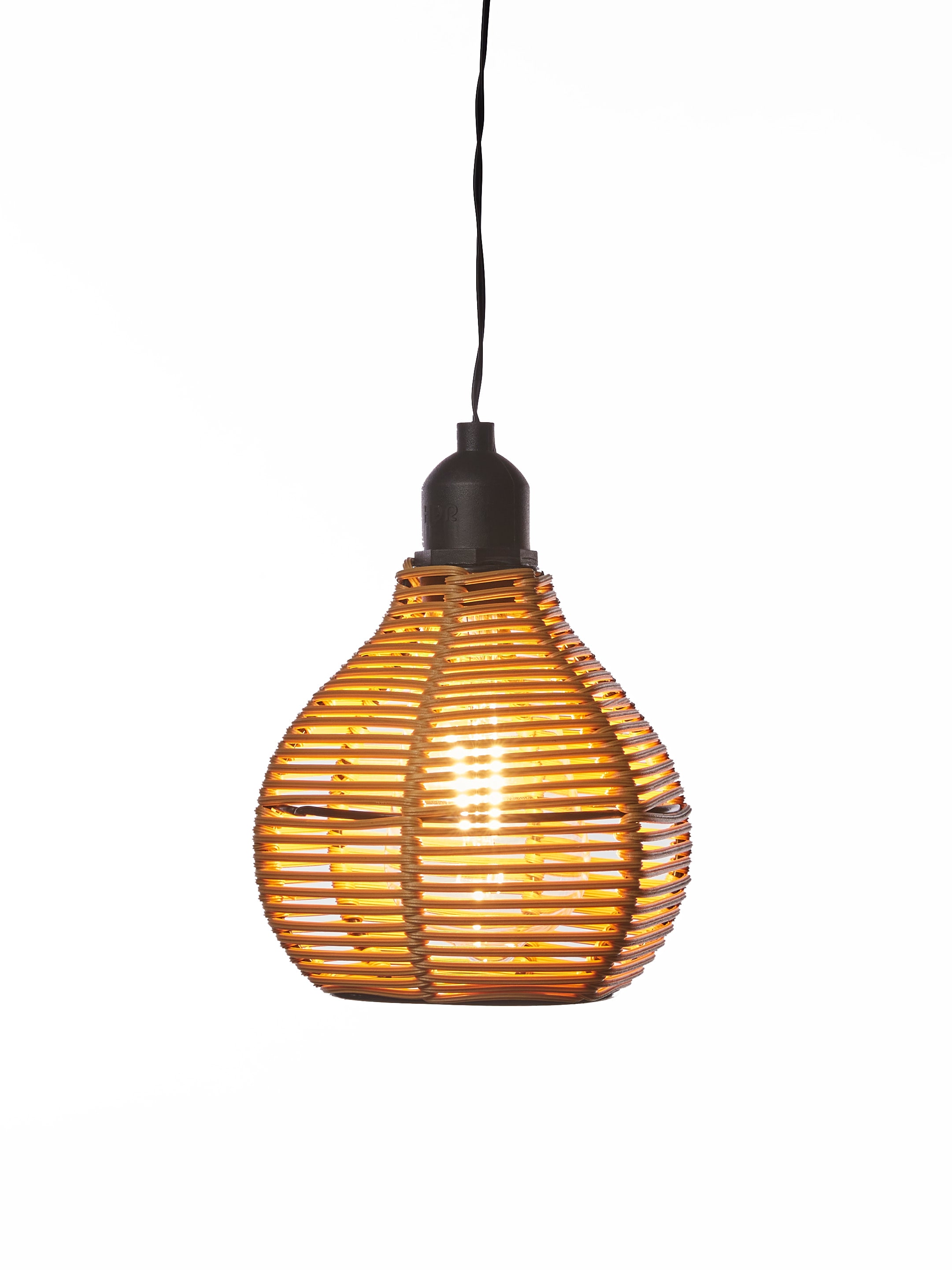 LUXFORM Hängeleuchte »Luxform Hanging Lamp Rattan« LED-Modul 1 Stk. Warmweiß LED-Hängeleuchte, batteriebetrieben, warmweiß