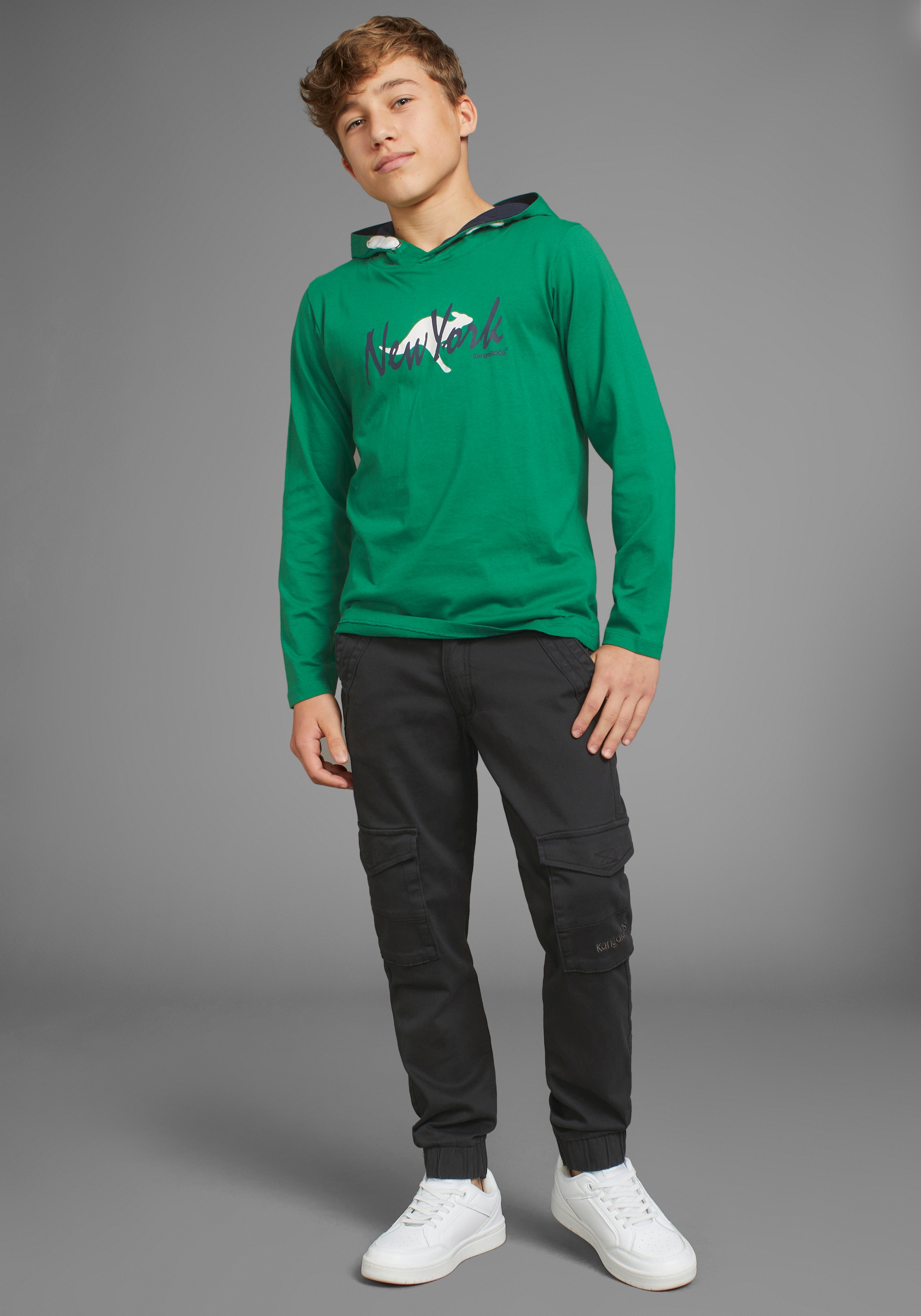 KangaROOS Kapuzenshirt »Logo-Print«, für den sportlichen Look