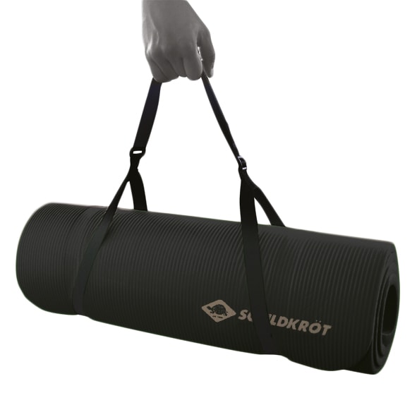 Schildkröt Fitnessmatte »Fitnessmatte 15mm (schwarz)« nkl. Transport-Gurtband