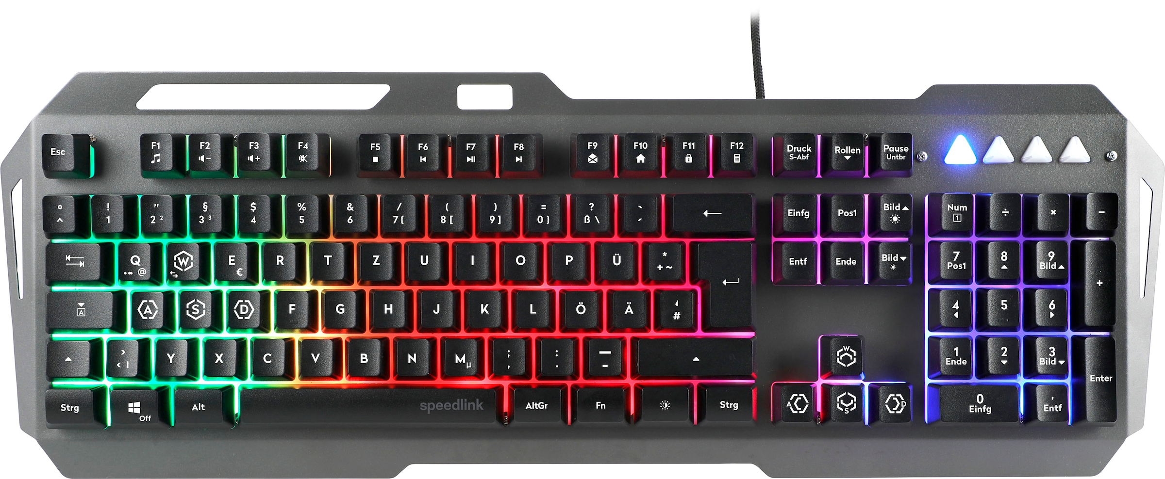 Speedlink Gaming-Tastatur »LUNERA 4in1 Gaming- Starter- Set«, (Fn-Tasten-Funktionstasten), Headset, Maus & Mauspad