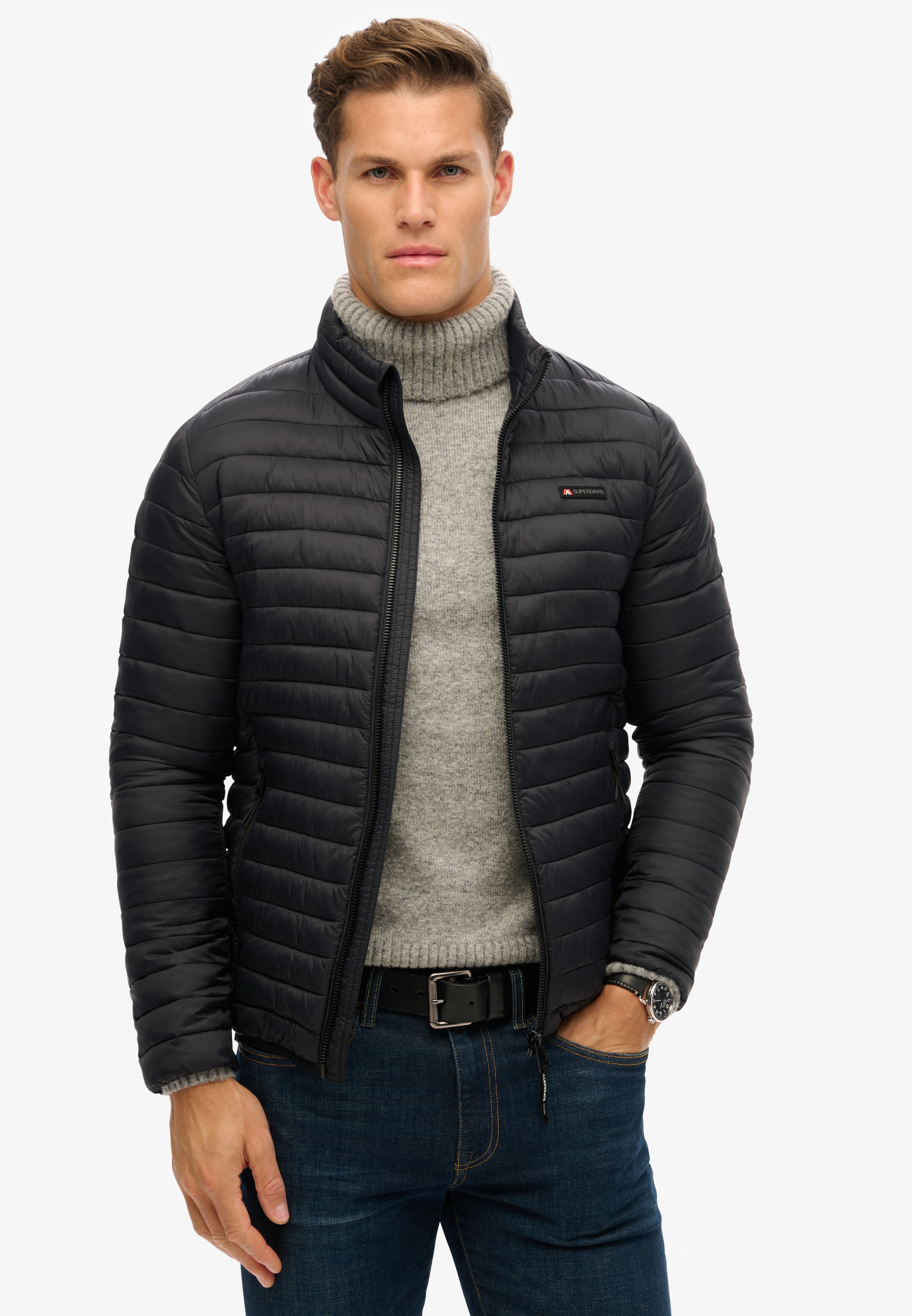 Superdry Steppjacke »NON HOODED FUJI LITE JACKET«, ohne Kapuze