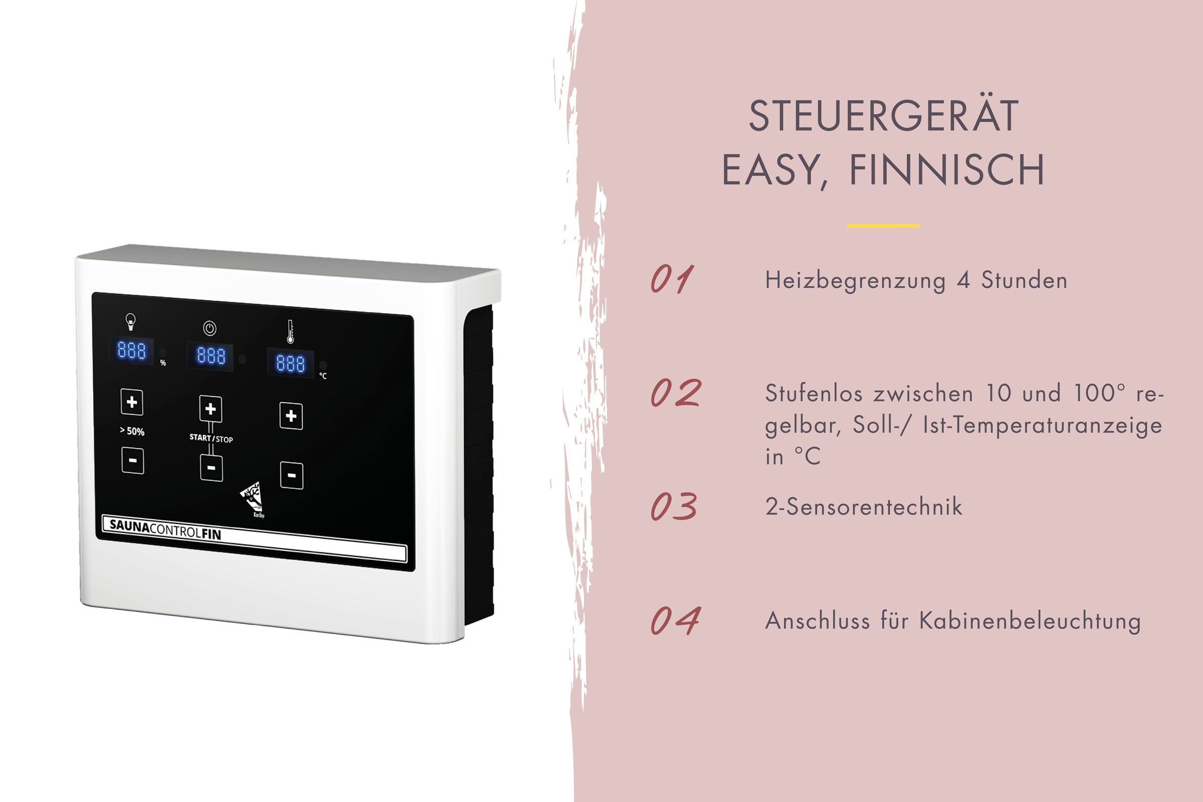Karibu Sauna »Sanna 2« Set,  Ofen 9 KW externe Strg easy