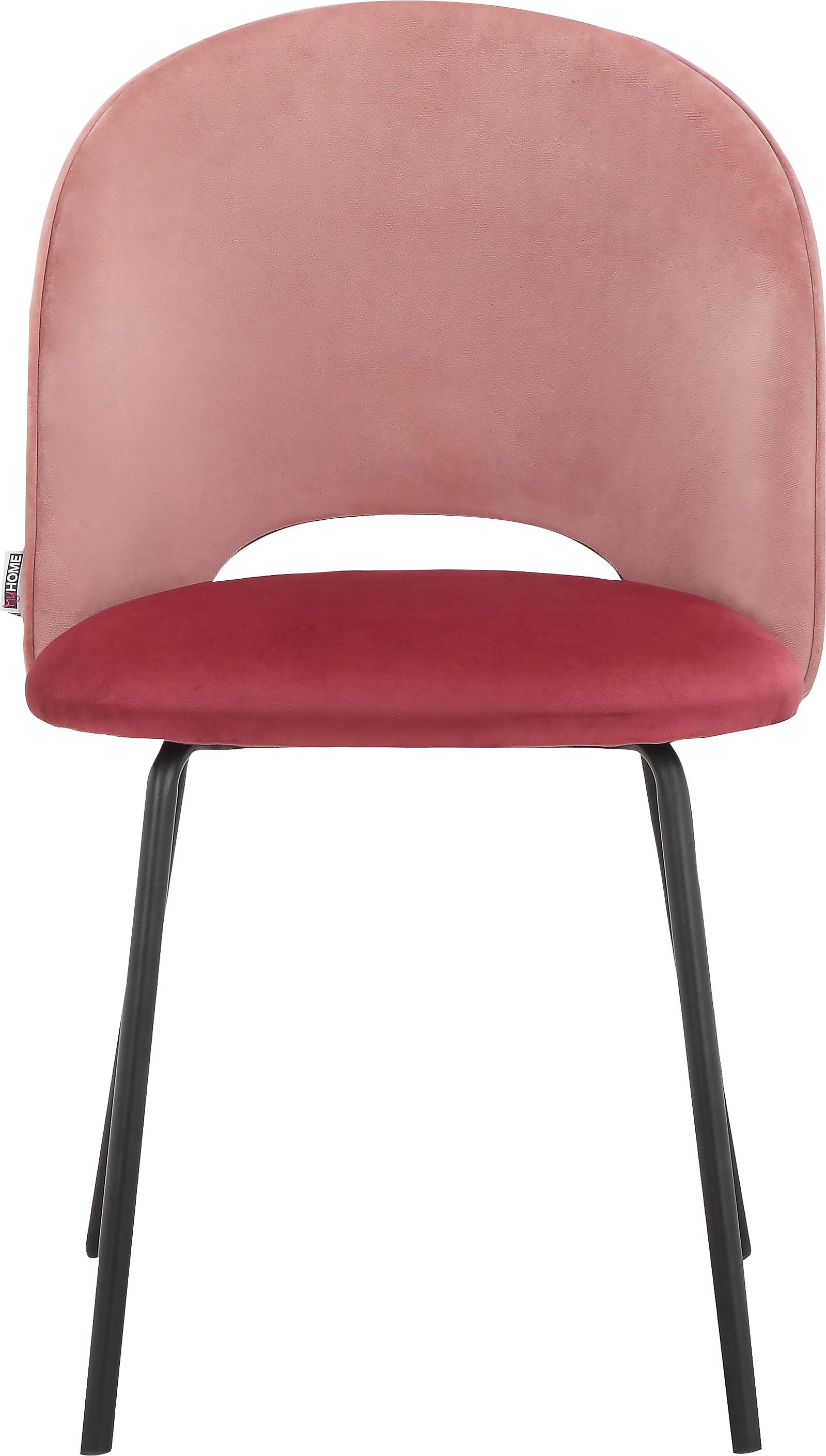 INOSIGN Esszimmerstuhl »Elif«, 2 St., erhältlich, kaufen 50 cm Rückenlehne, Veloursstoff, mit 2er Sitz Sitzhöhe und im Set online