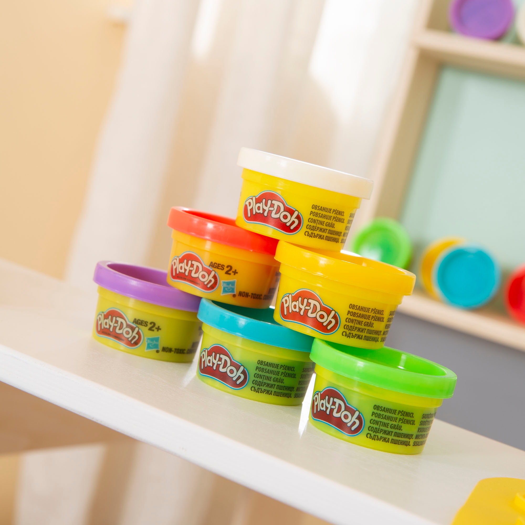 roba® Kindersitzgruppe »Play-Doh Schulpult«, (Set), inkl. 3D-Kreativmatte, 6 Knetdosen, Schürze