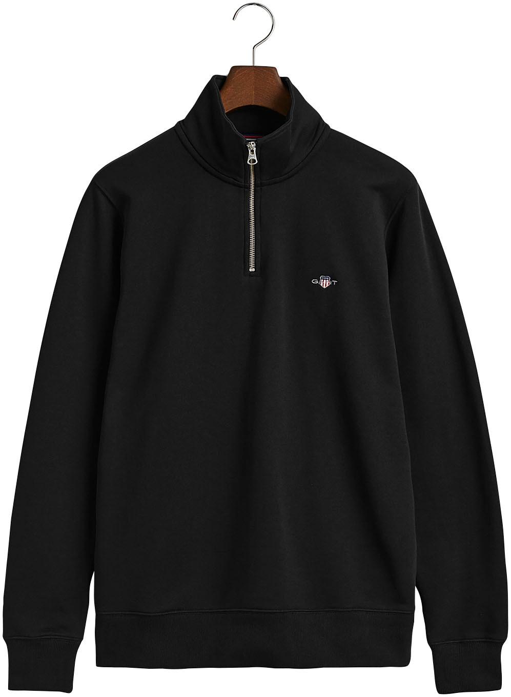 Gant Sweatshirt »REG SHIELD HALF ZIP SWEAT«, mit Logostickerei auf der Brust