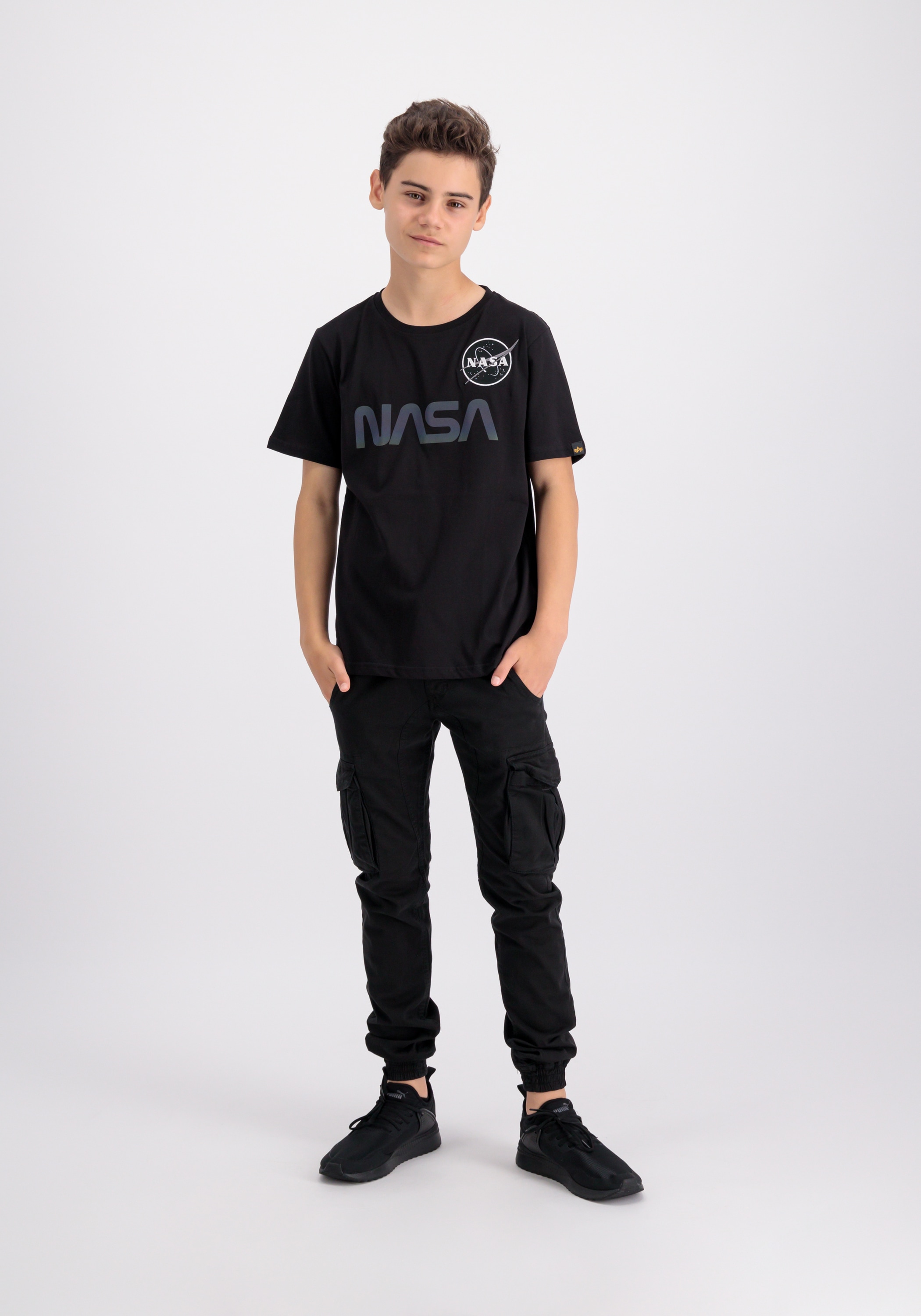 Alpha Industries T-Shirt »Alpha Industries Kids - T-Shirts NASA Rainbow Refl. T Kids«