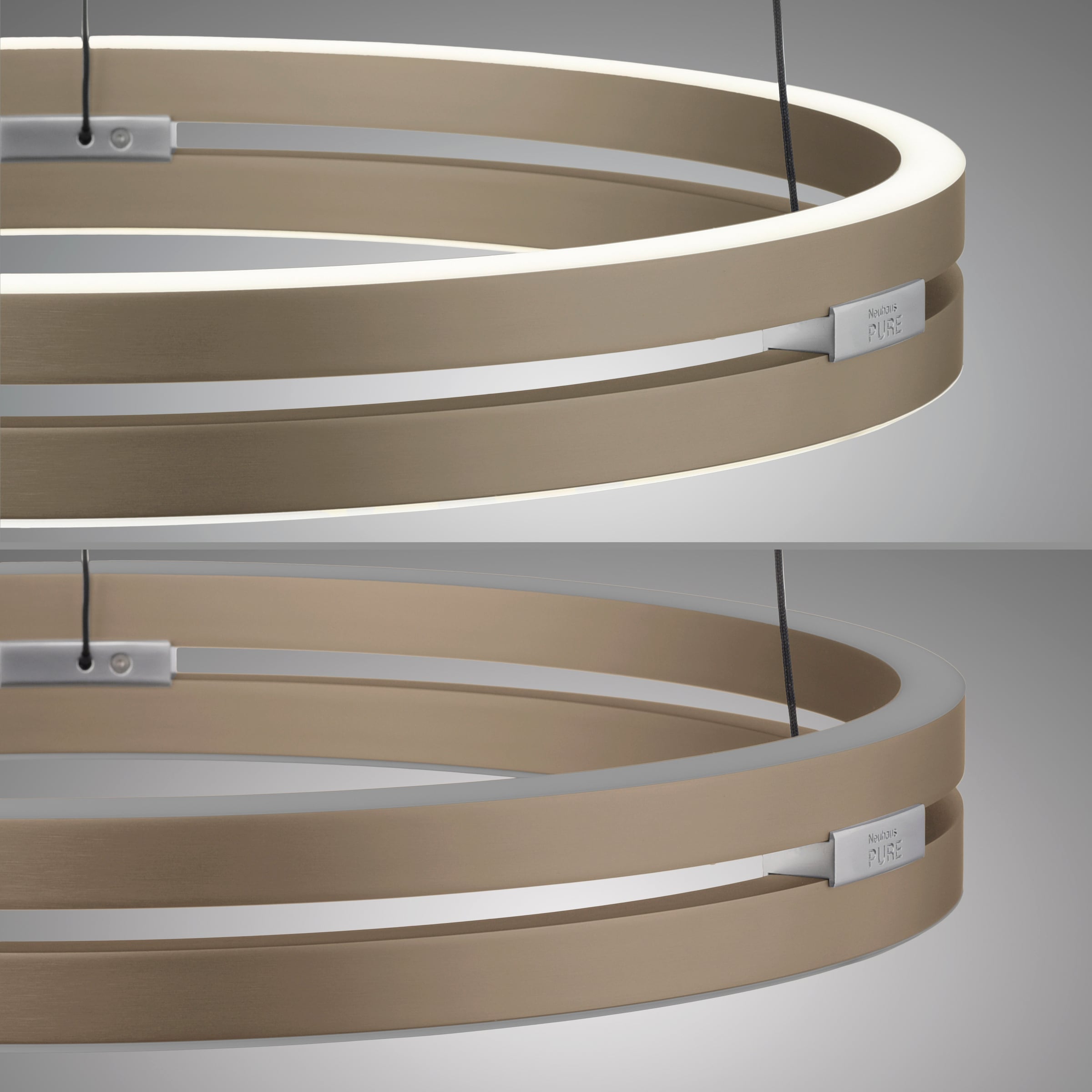 Neuhaus PURE LED Pendelleuchte »PURE E-Loop« LED-Board 1 Stk. warmweiß - kaltweiß e-LIFT® Funktion, CCT, dimmbar über Fernbedienung