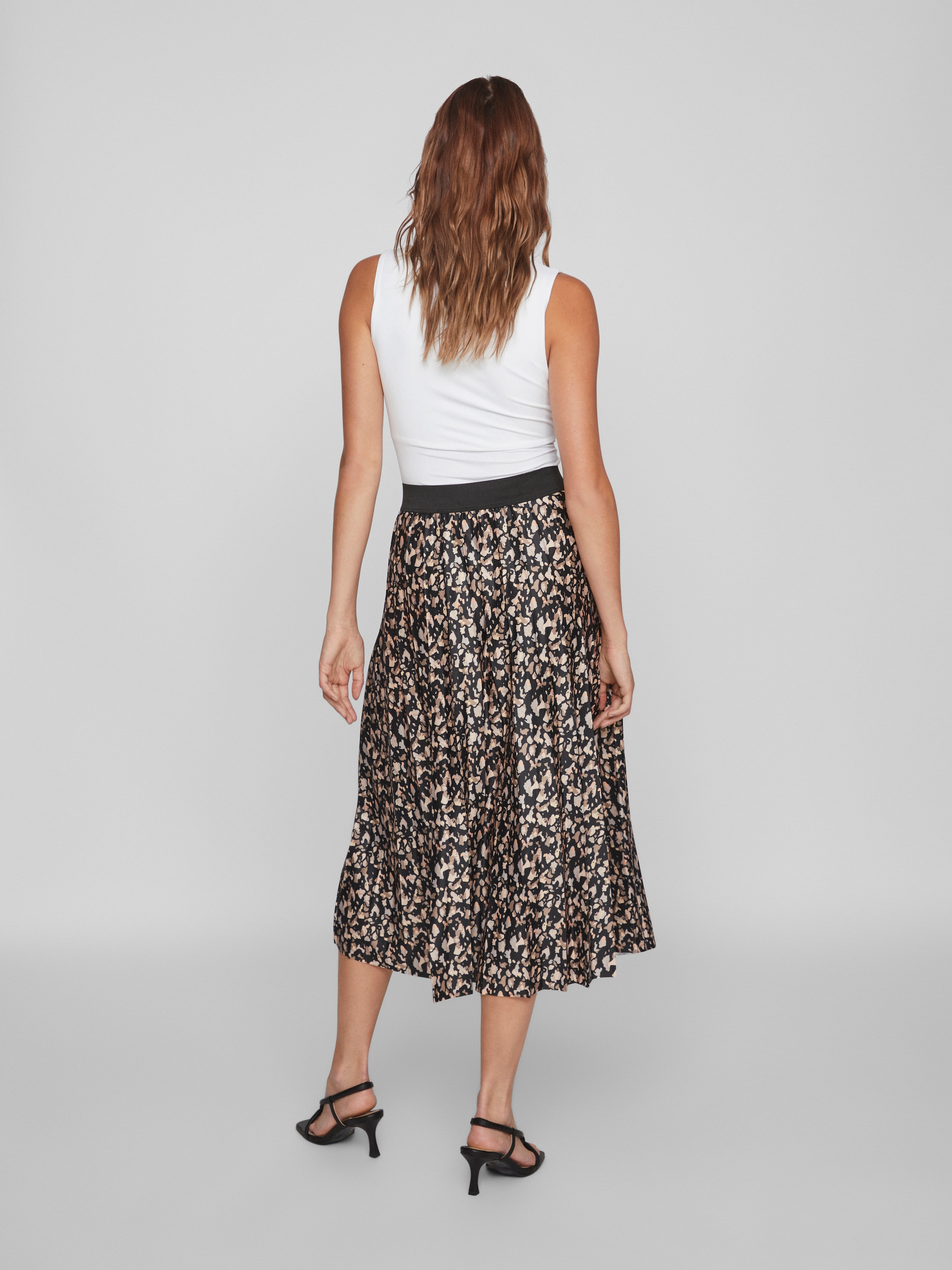 Vila Plisseerock »VINITBAN PRINT SKIRT - NOOS«