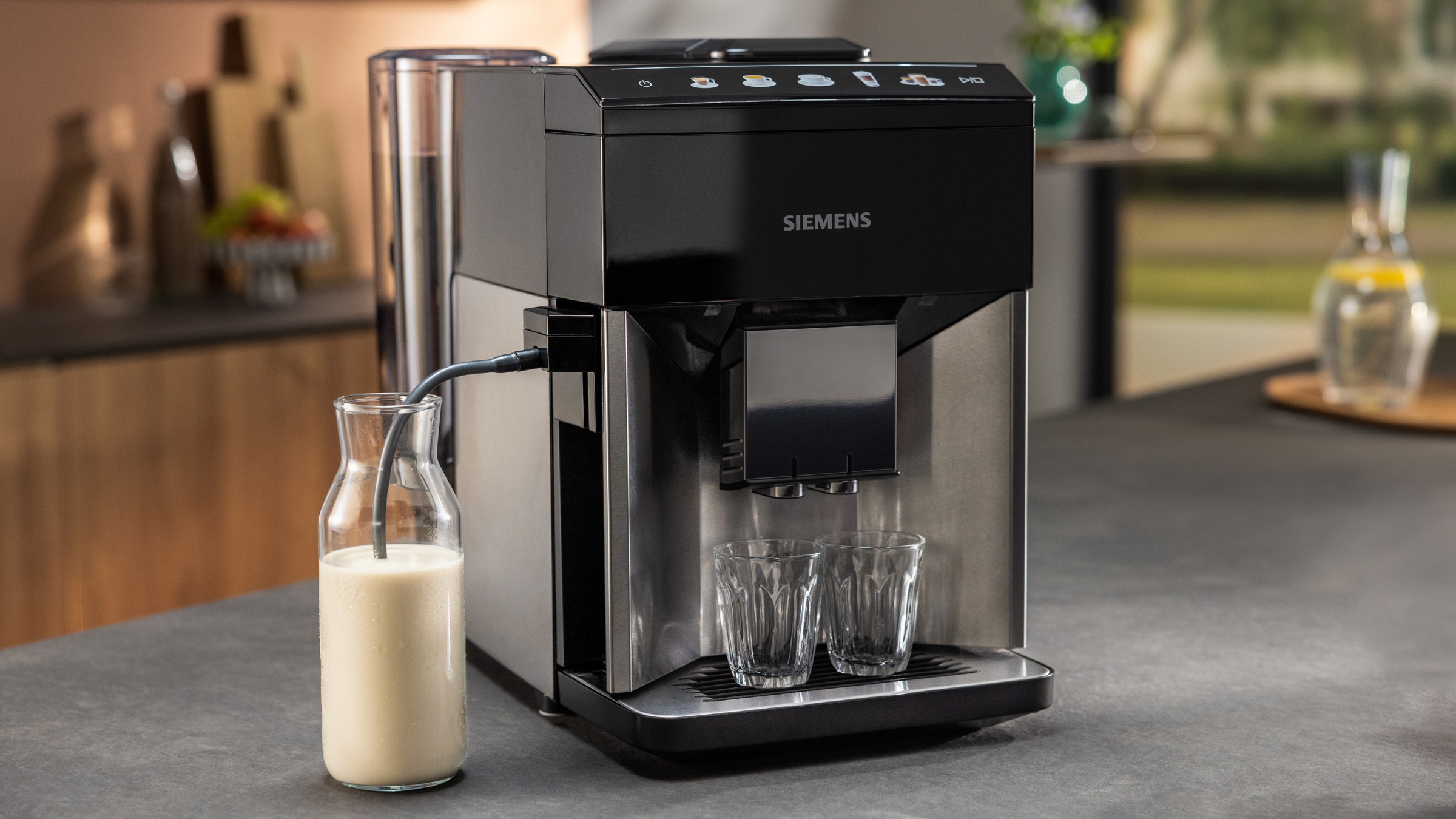 SIEMENS Milchschlauch-Adapter »TZ50001« zur Nutzung externer Milchbehältnisse, spülmaschinengeeignet, schwarz